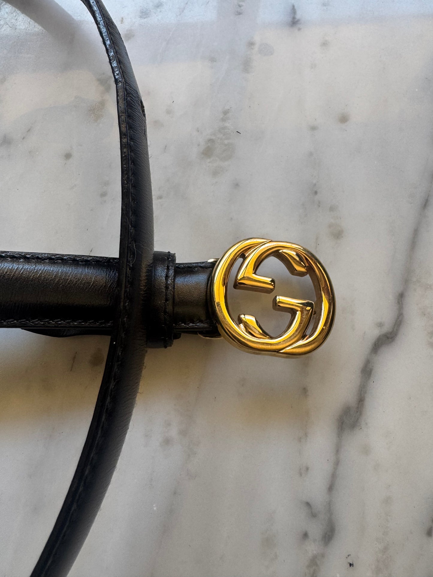 GUCCI Interlocking Leather Belt