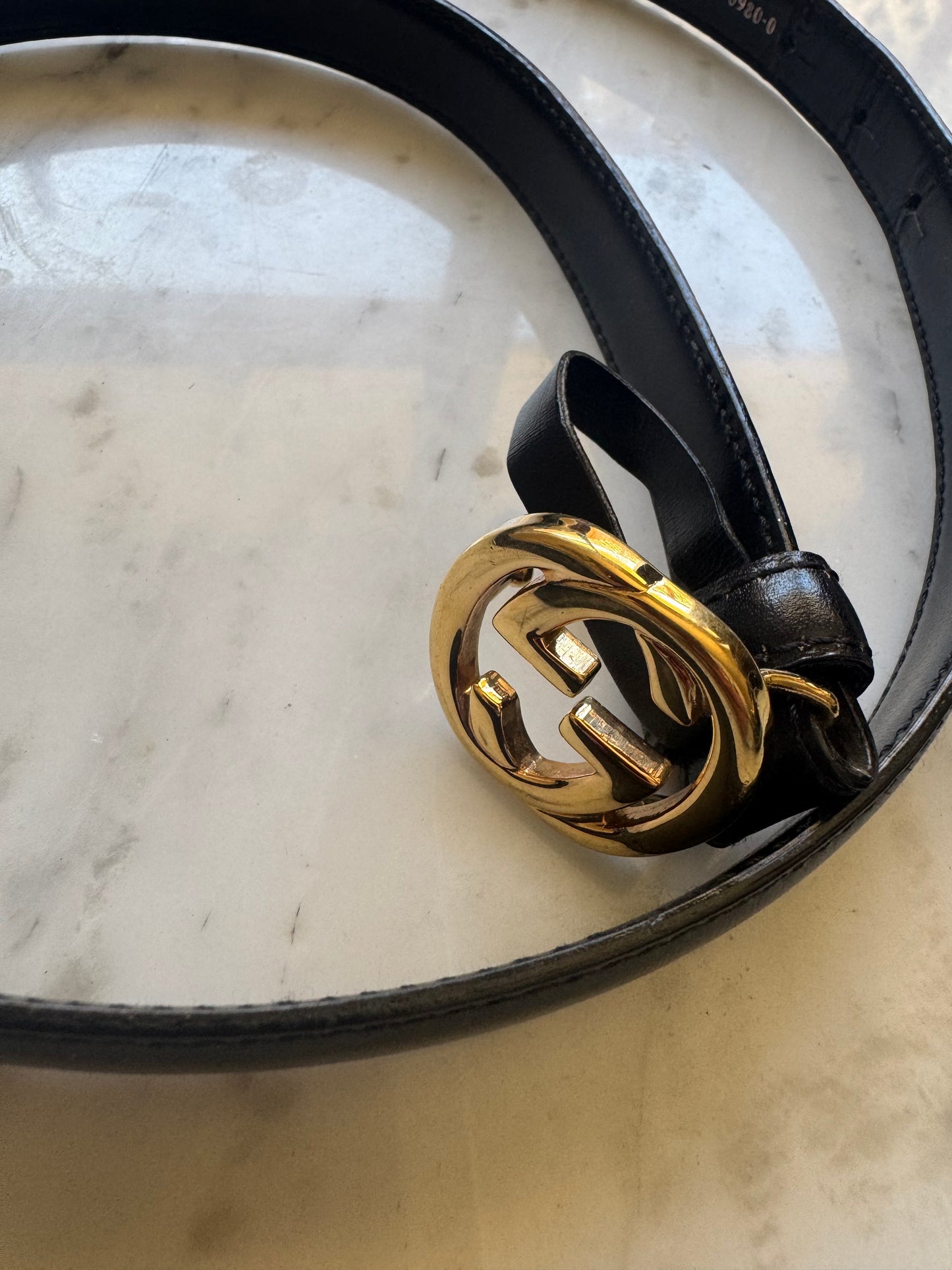 GUCCI Interlocking Leather Belt