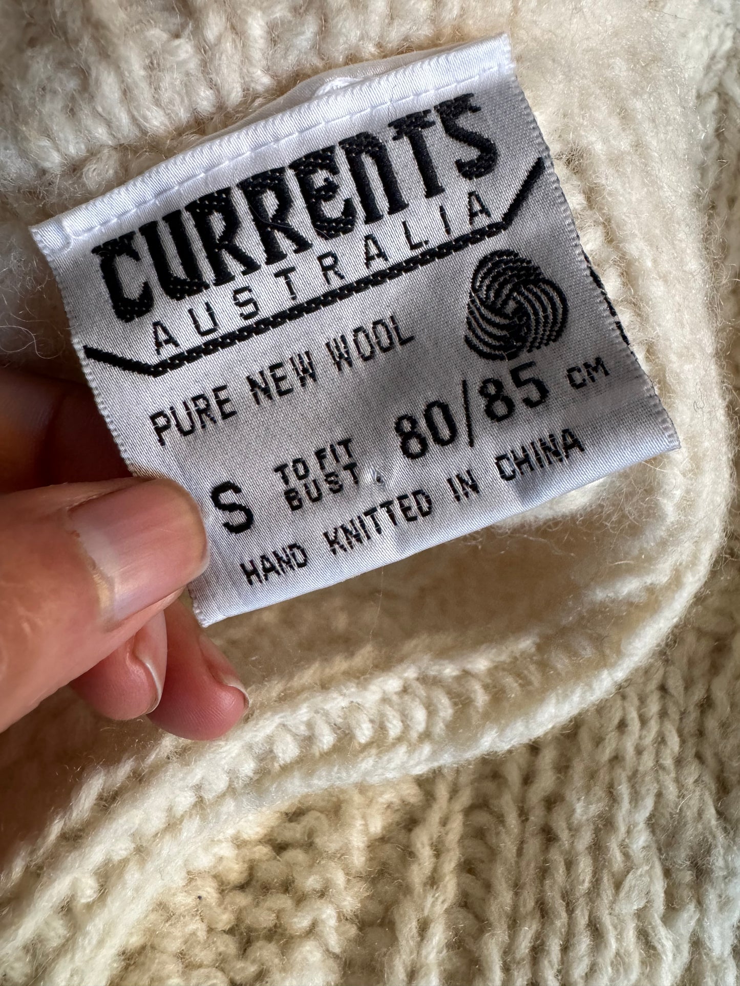 Vintage Chunky Knit Wool Jumper