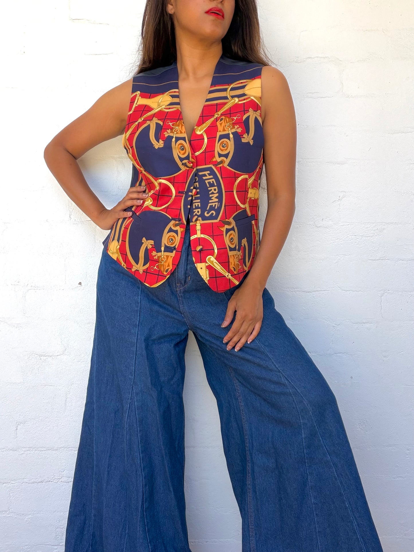 Rare Hermes Silk Vest