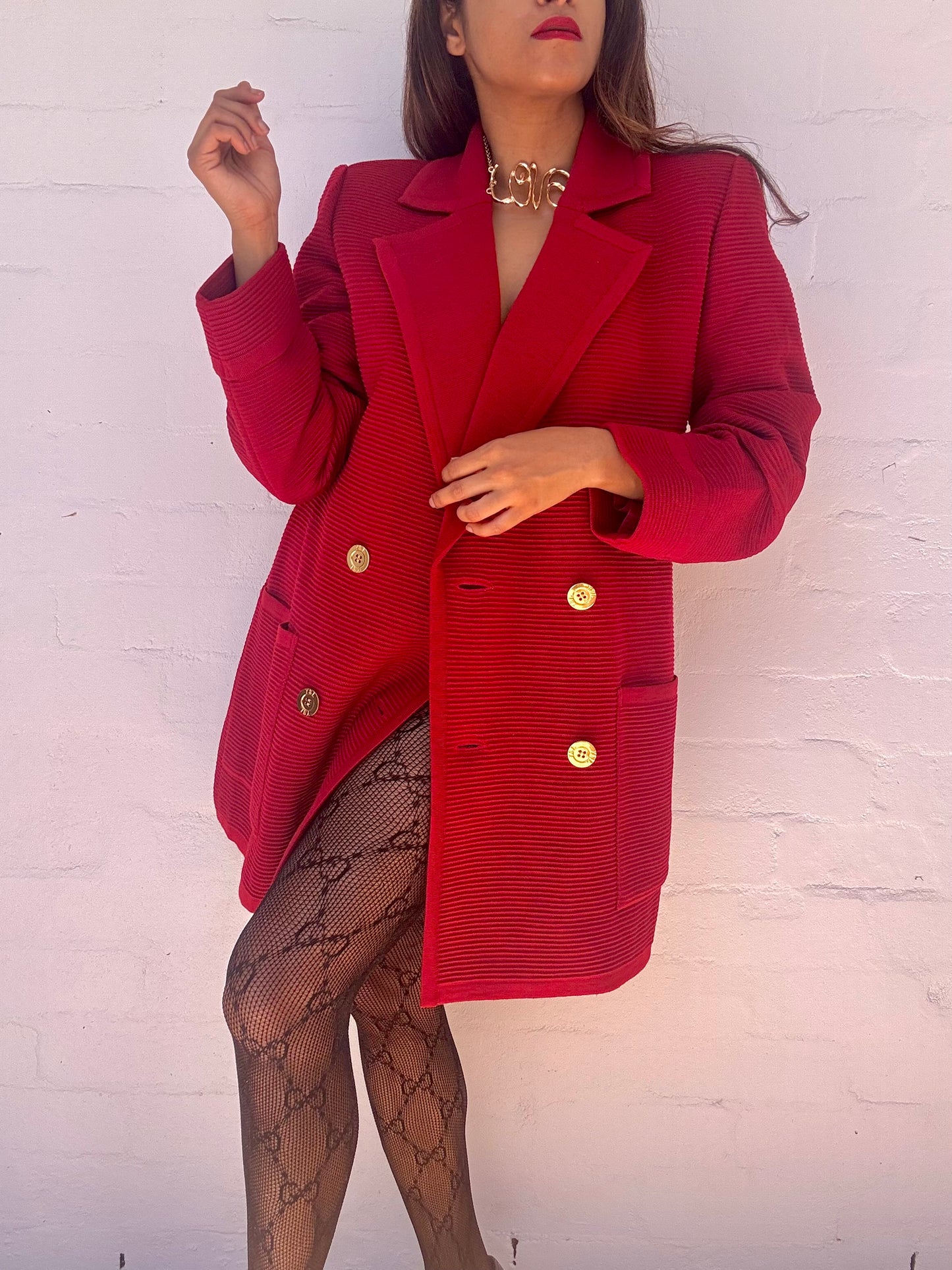 Rare YSL Wool Knit Blazer