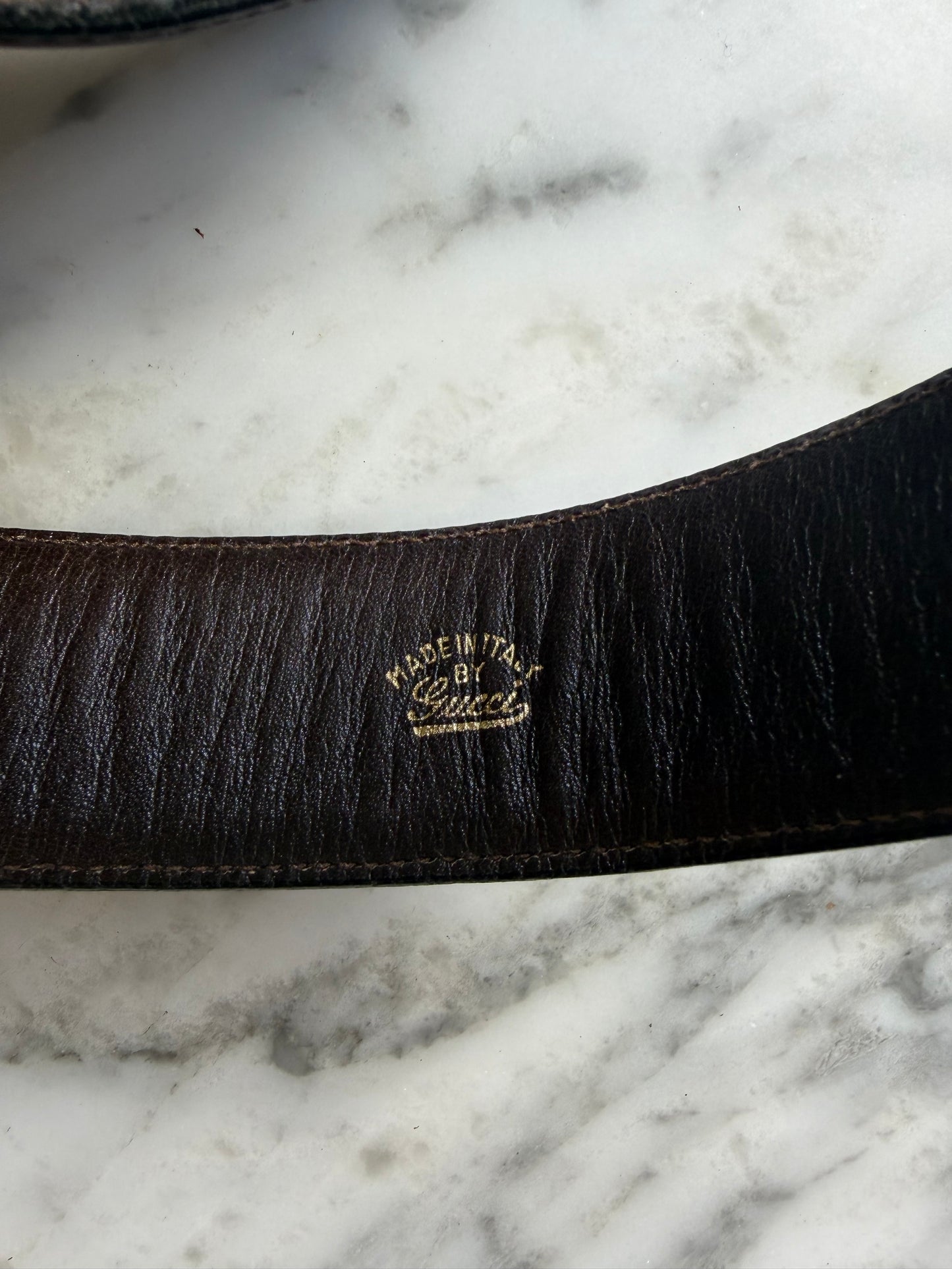 Vintage Gucci Belt - Dark Brown
