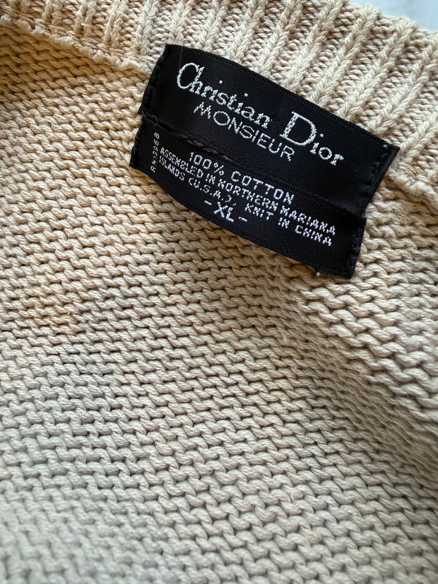 Christian Dior Cotton Knit Sweater