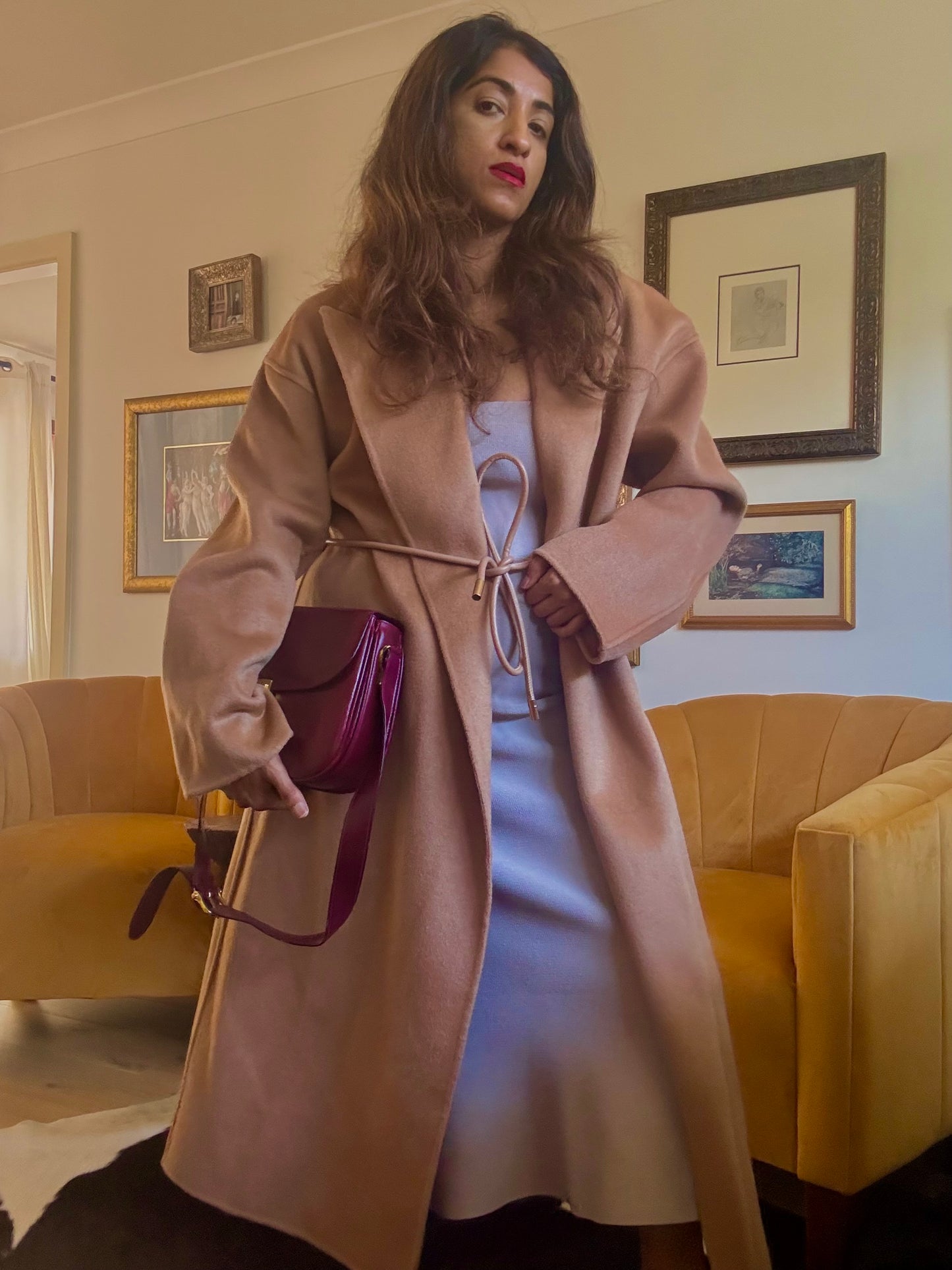 Husk Tuva Cashmere Coat - Camel