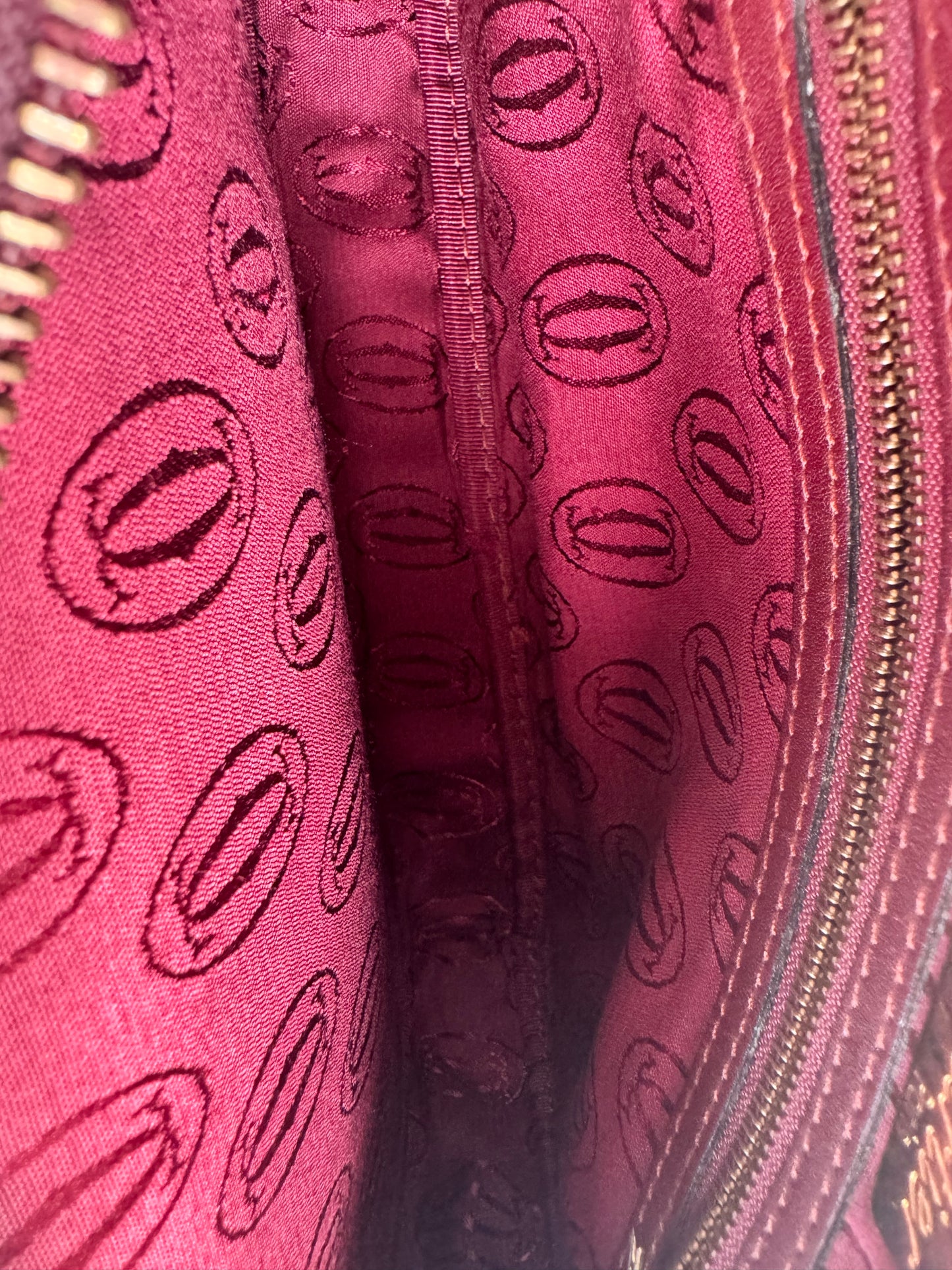 Cartier - Must de Cartier Leather Crossbody Bag Bordeaux