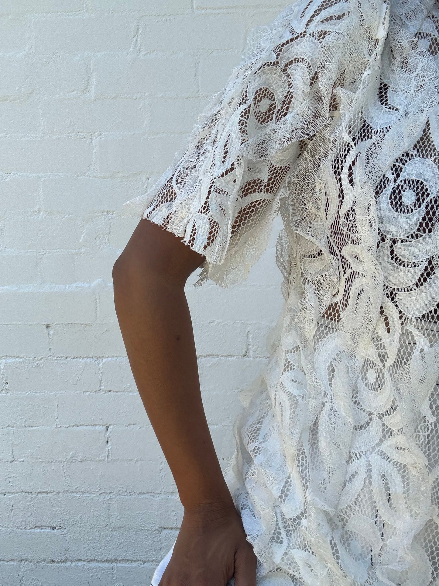 Sheer Applique Blouse