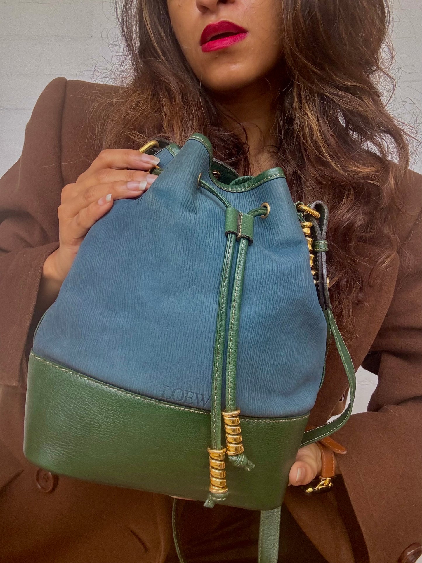 Rare Vintage Loewe Velazquez Bucket Bag