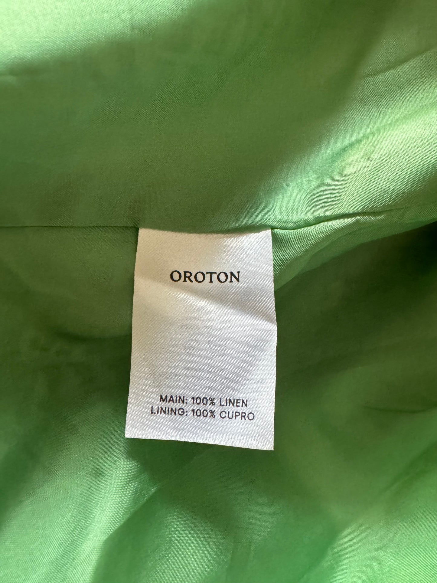 Oroton Printed Linen Skirt