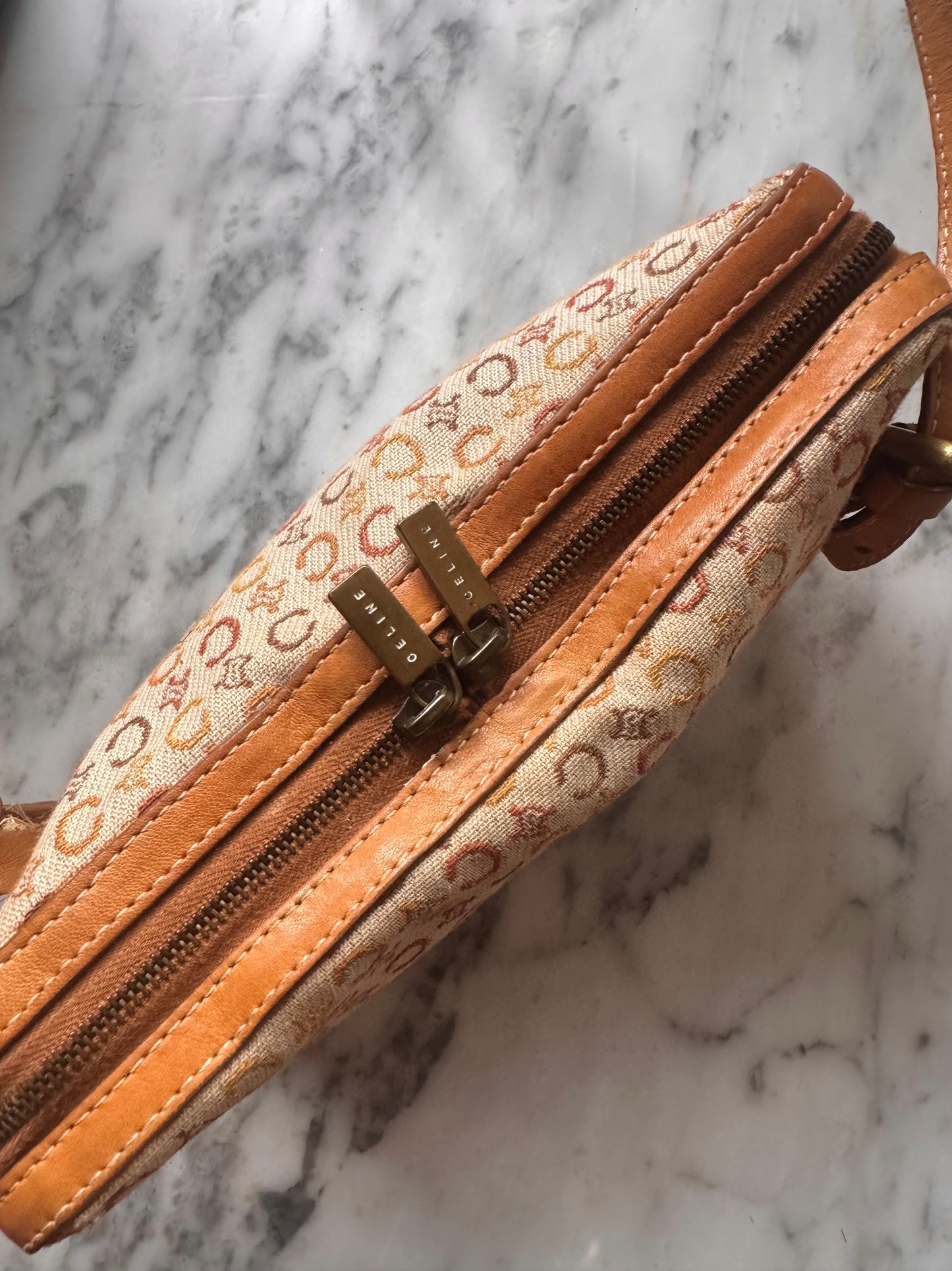 Vintage CELINE Macadam Canvas Pochette