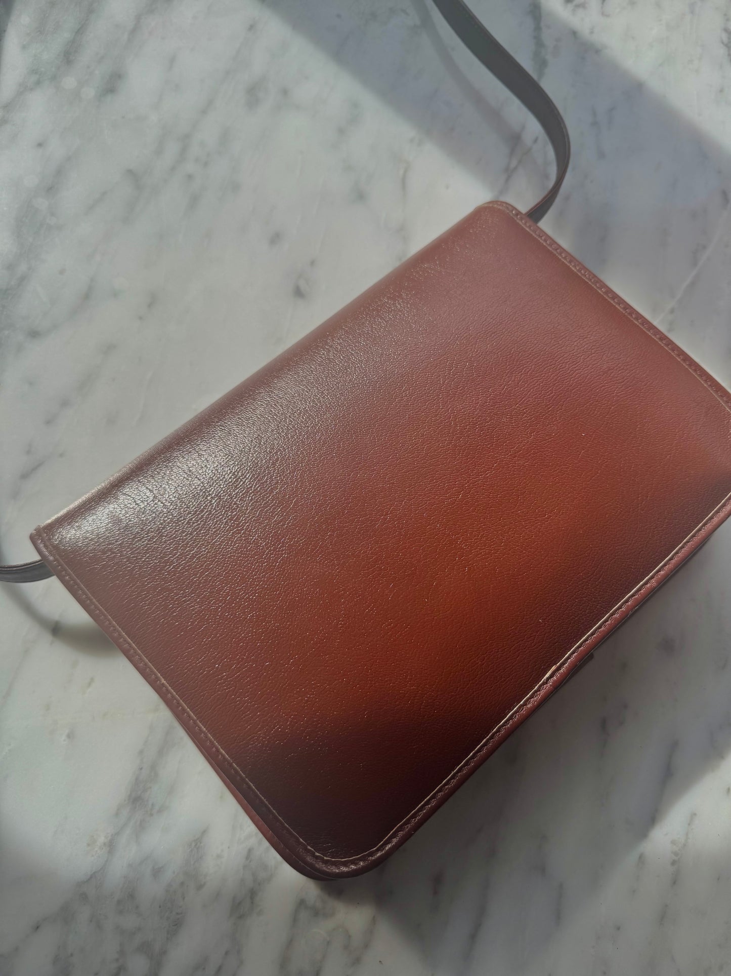 Vintage Christian Dior Leather Bag - Brown