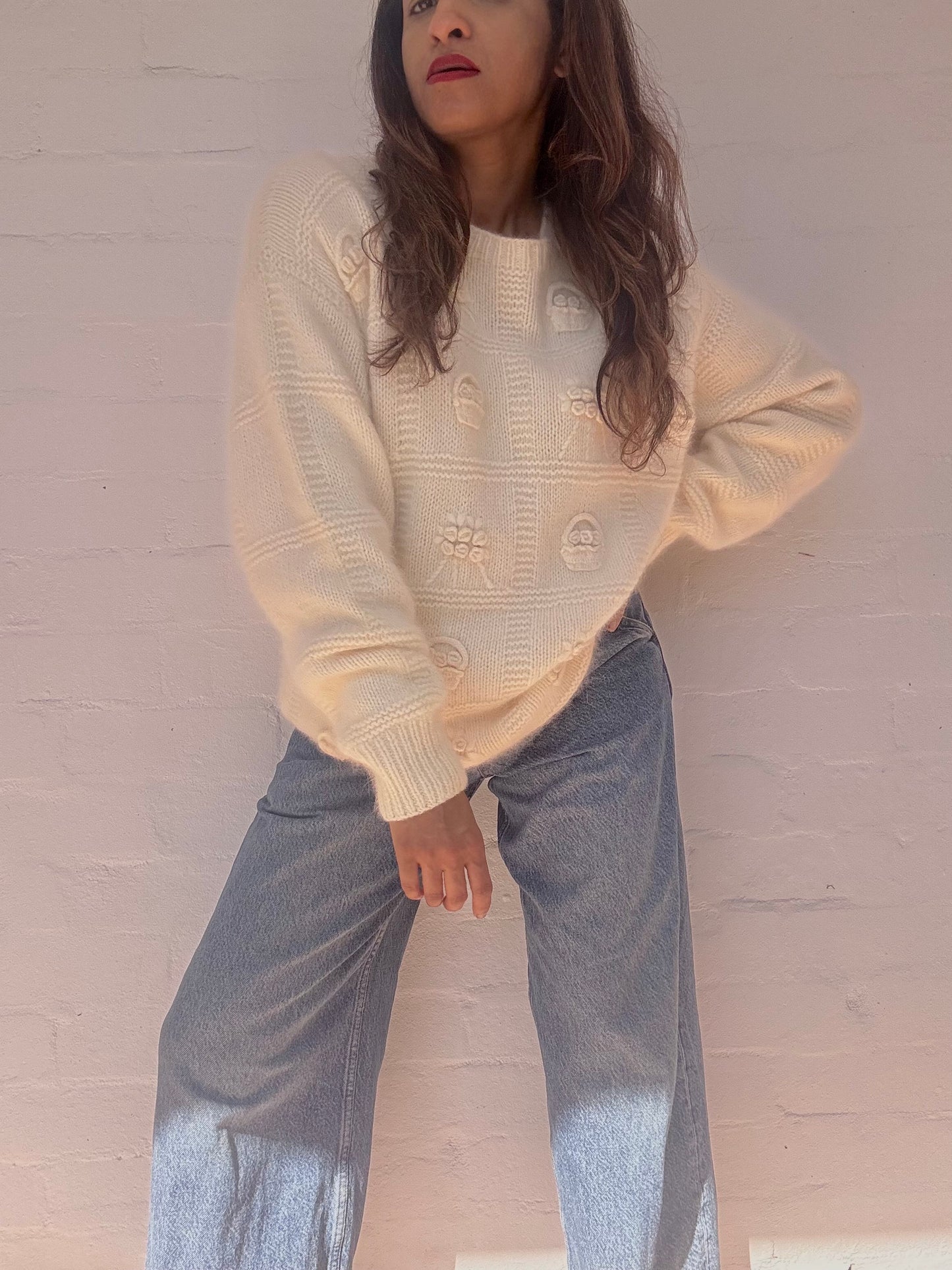 Vintage Angora Wool Jumper
