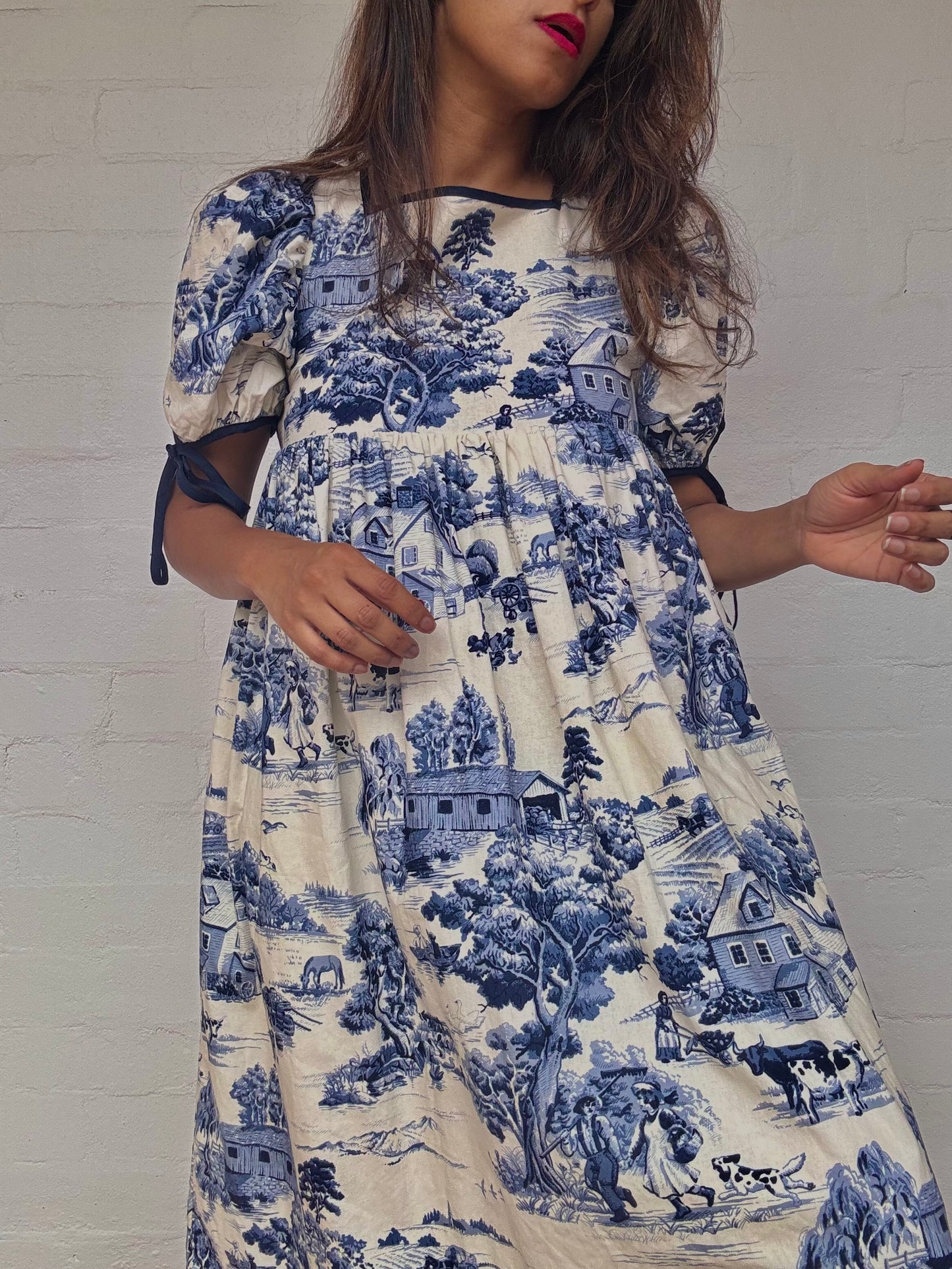 Vintage Printed Dress