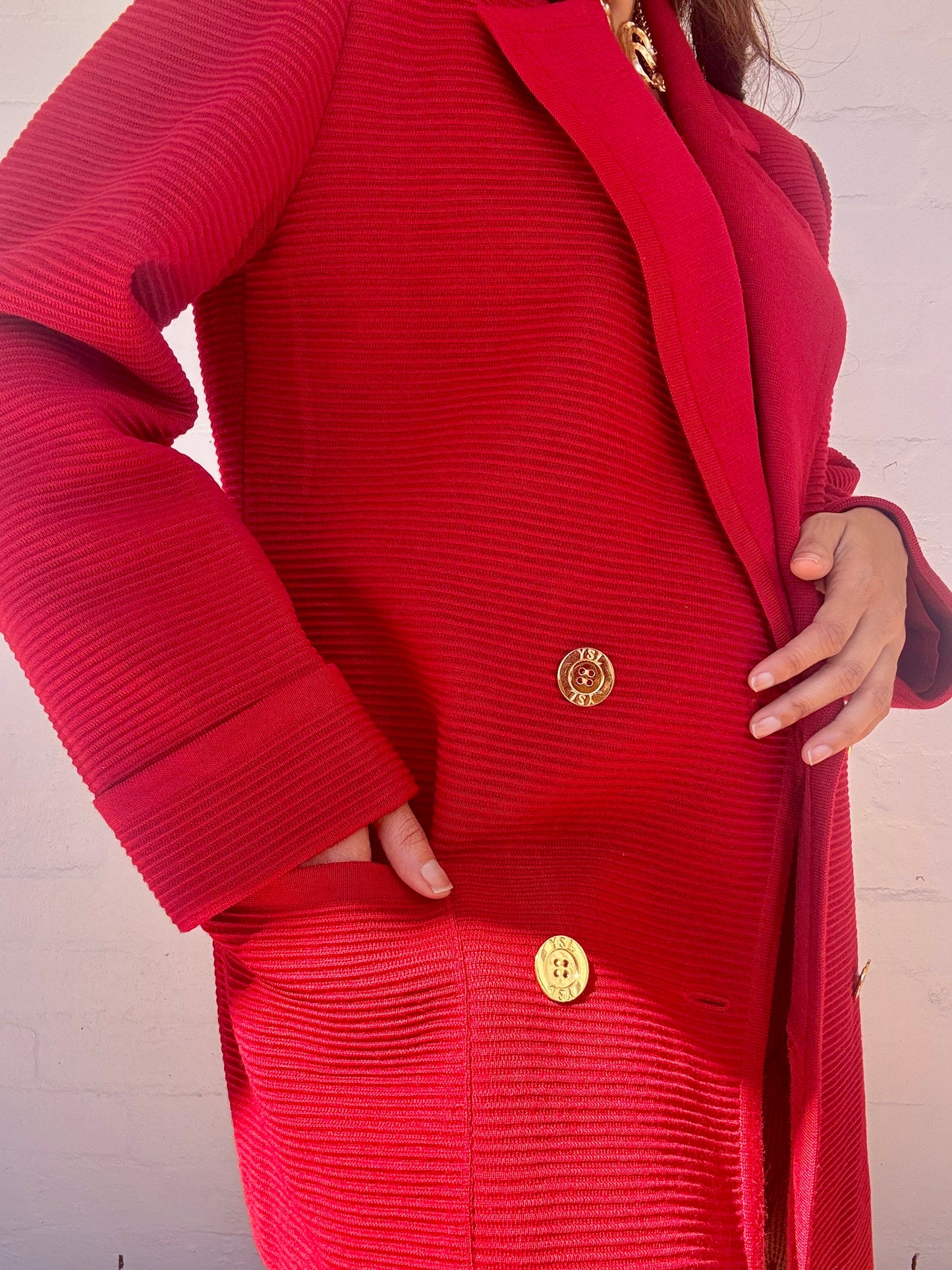 Rare YSL Wool Knit Blazer