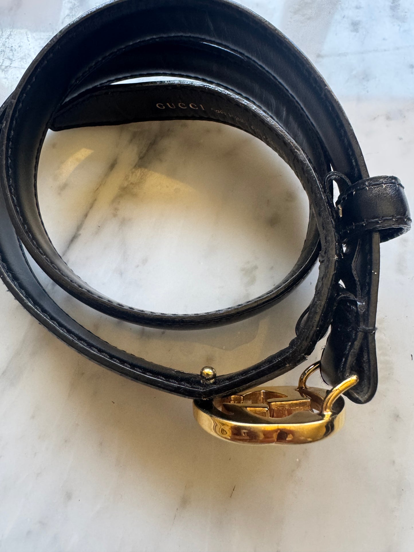 GUCCI Interlocking Leather Belt