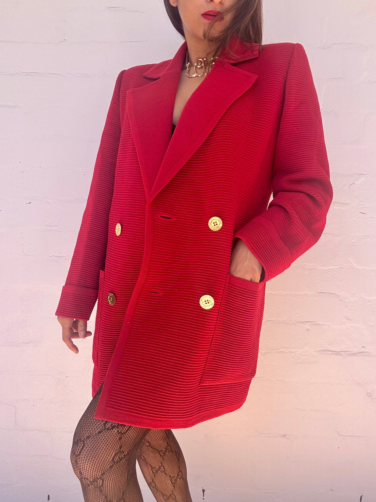 Rare YSL Wool Knit Blazer