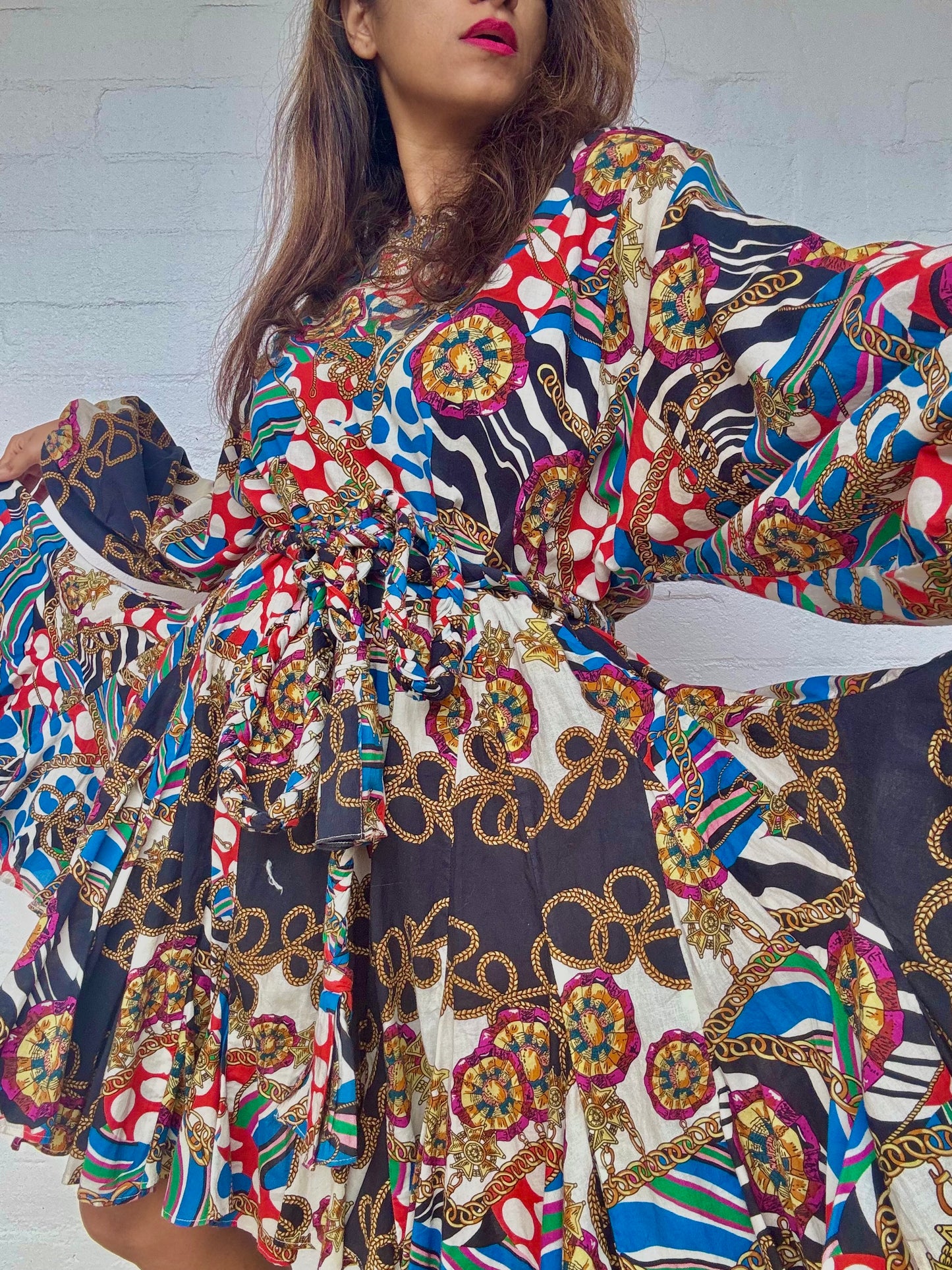 RHODE Caroline Chain Print Mini Dress