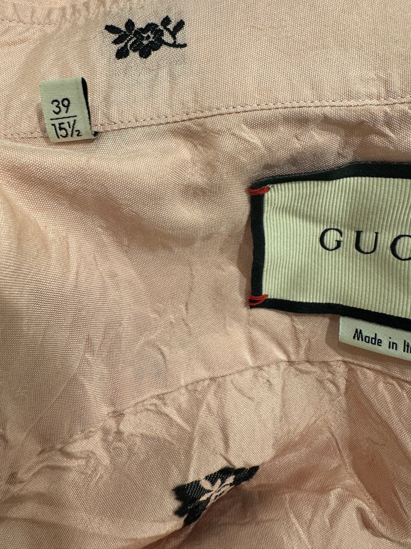 GUCCI Silk Bee & Flower Shirt