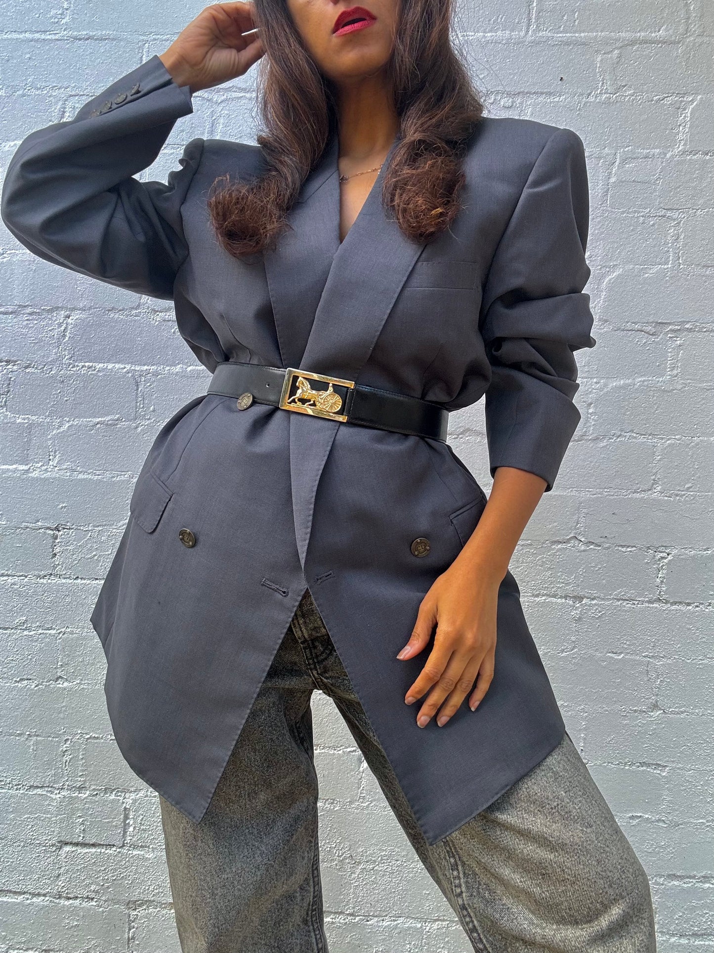 Vintage CELINE Carriage Studded Belt