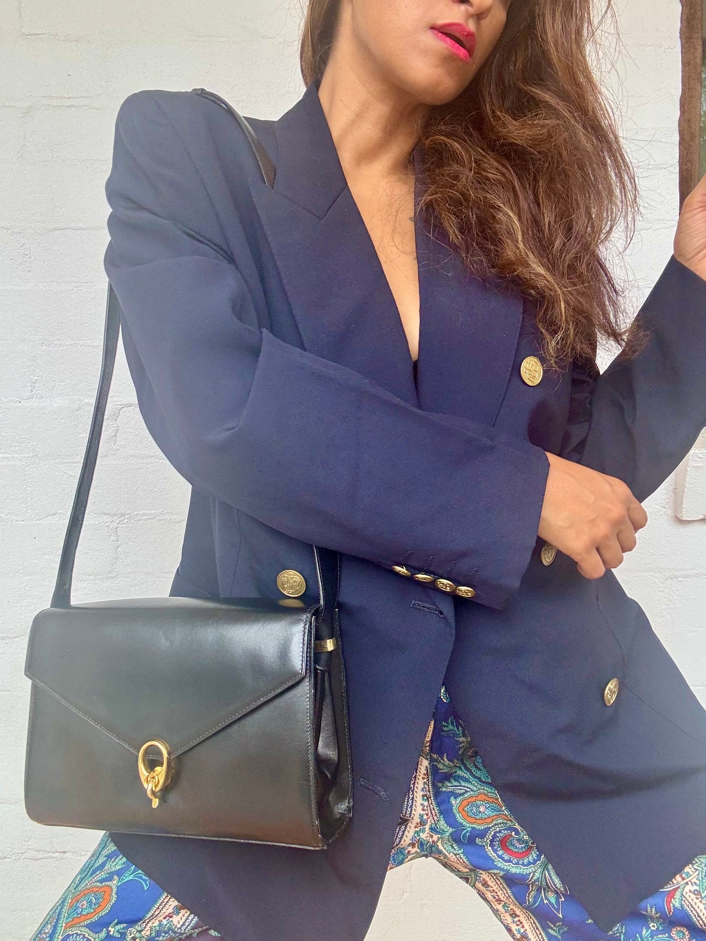 Authentic Vintage 1970's CELINE Calf Leather Bag