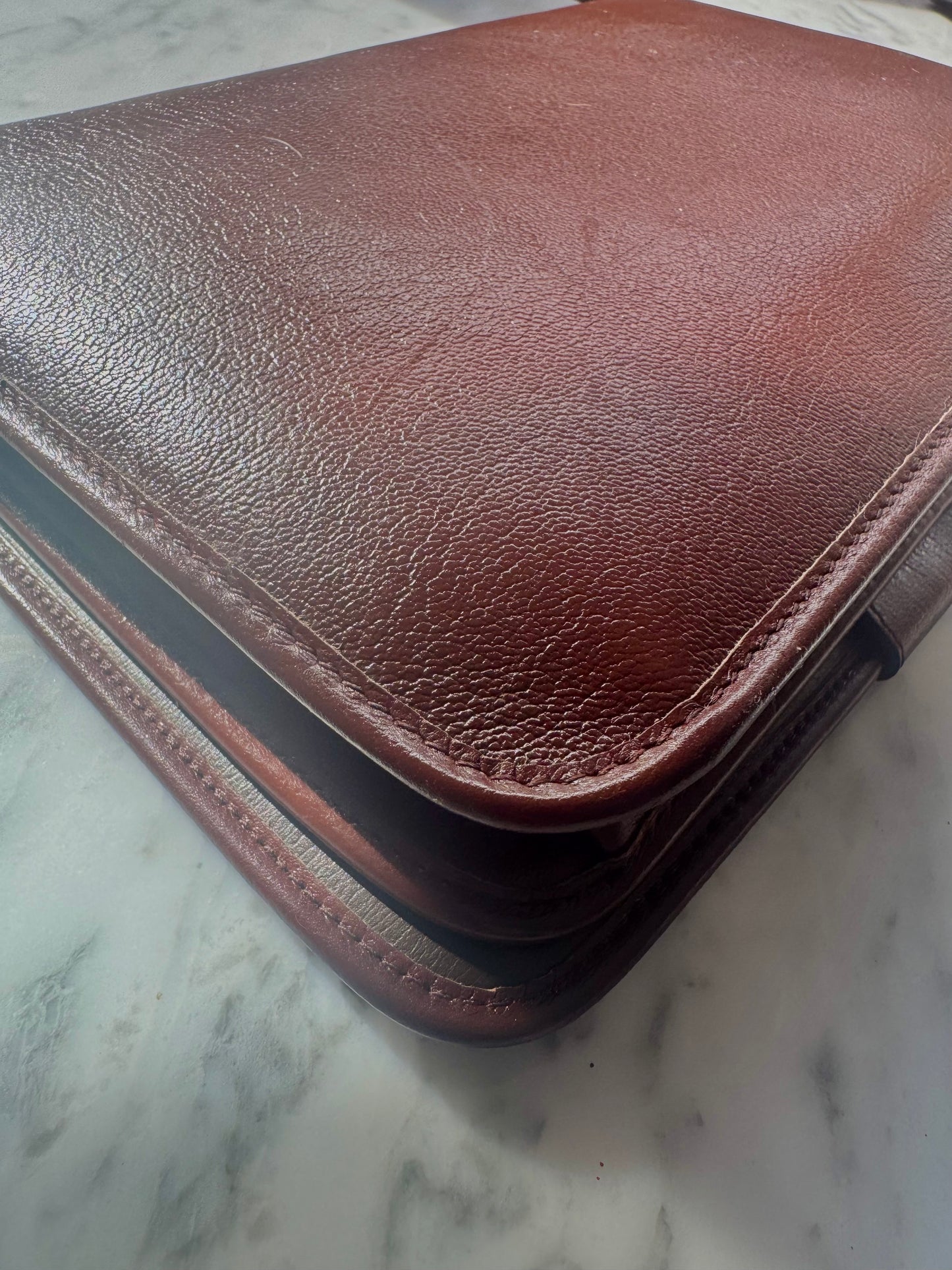 Vintage Christian Dior Leather Bag - Brown