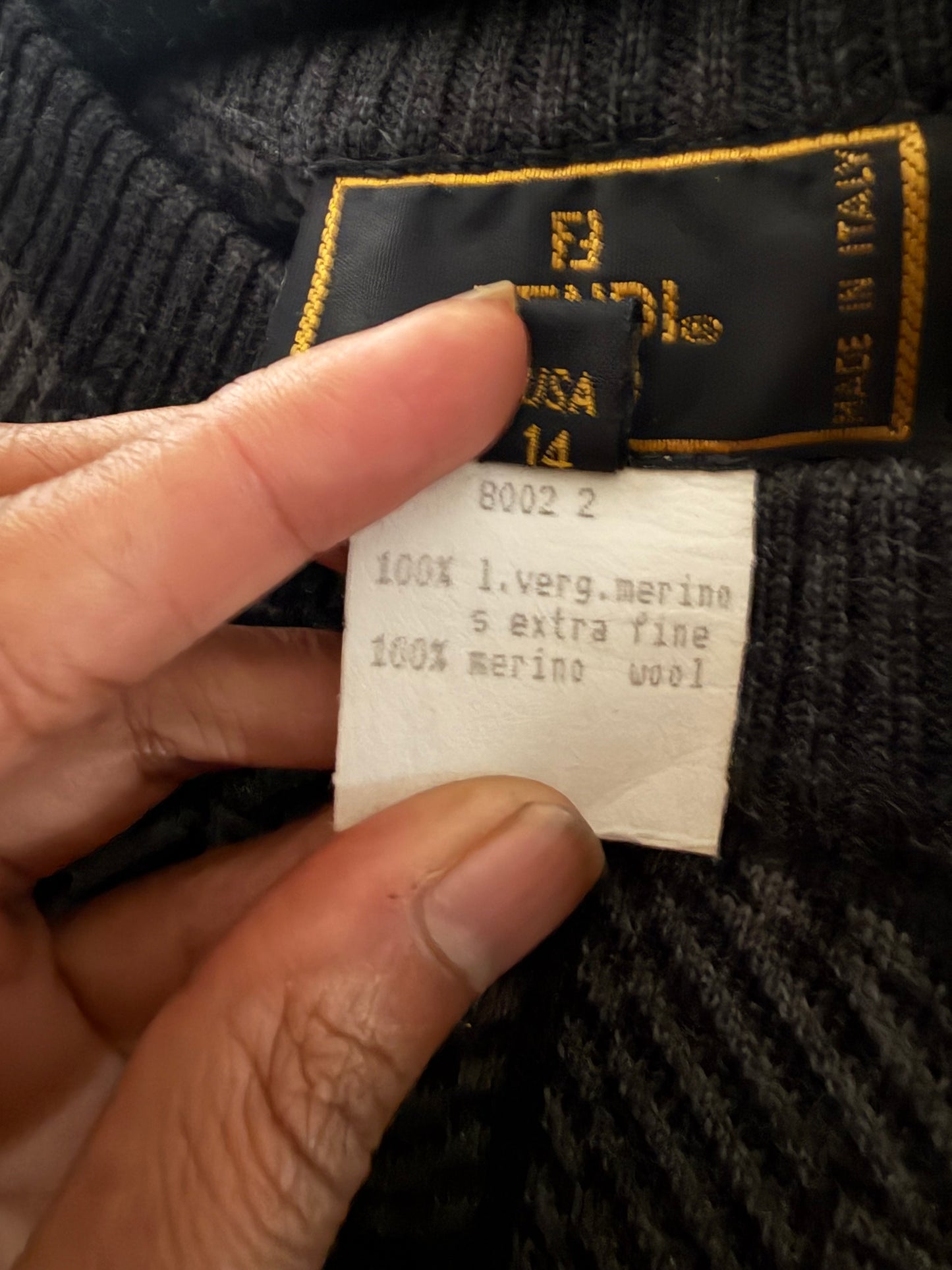 Fendi Zucca Merino Wool Jumper