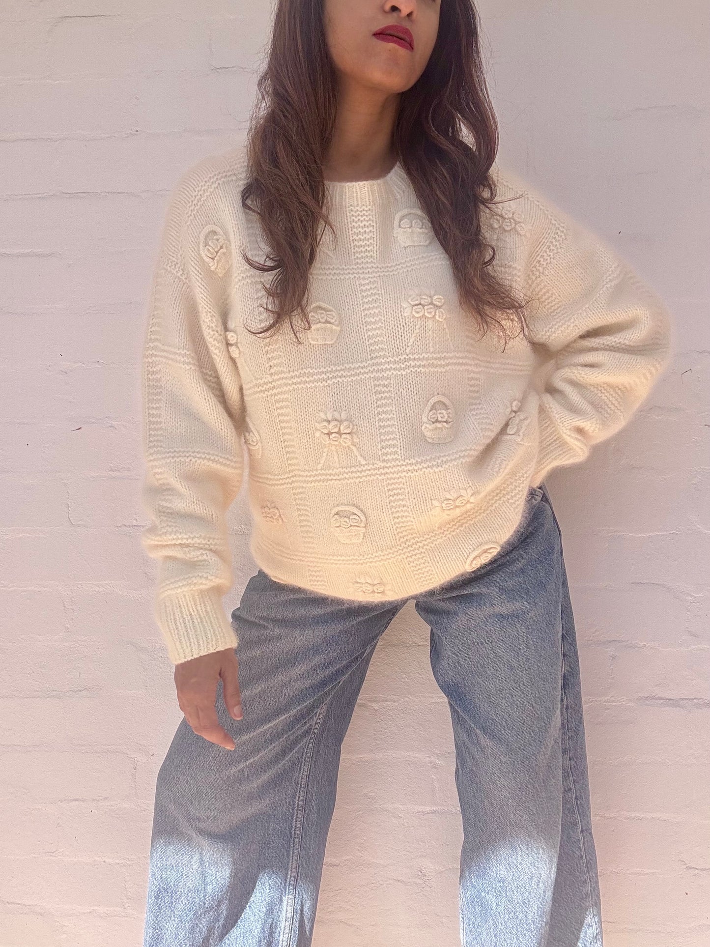Vintage Angora Wool Jumper