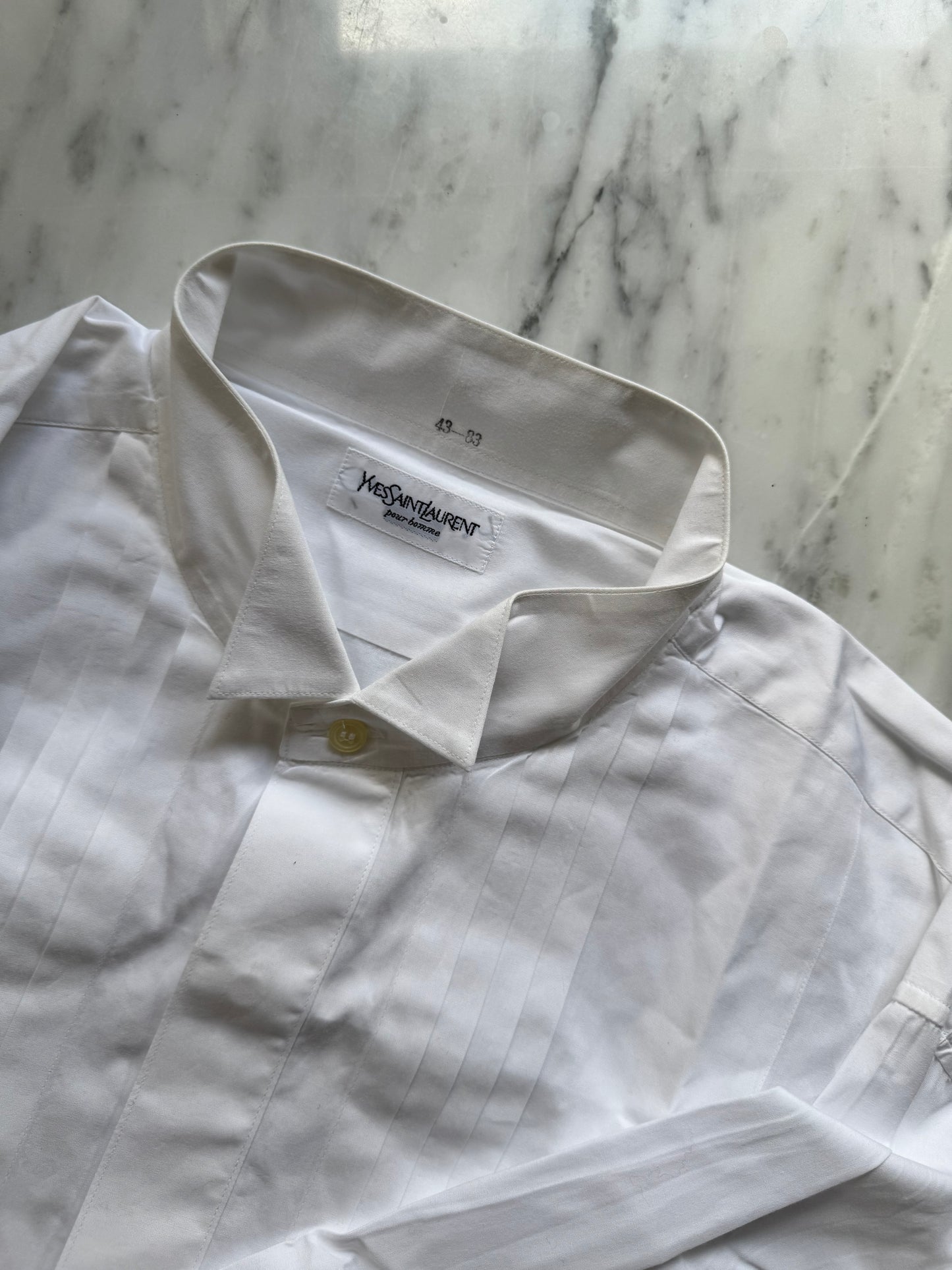 YSL White Cotton Shirt