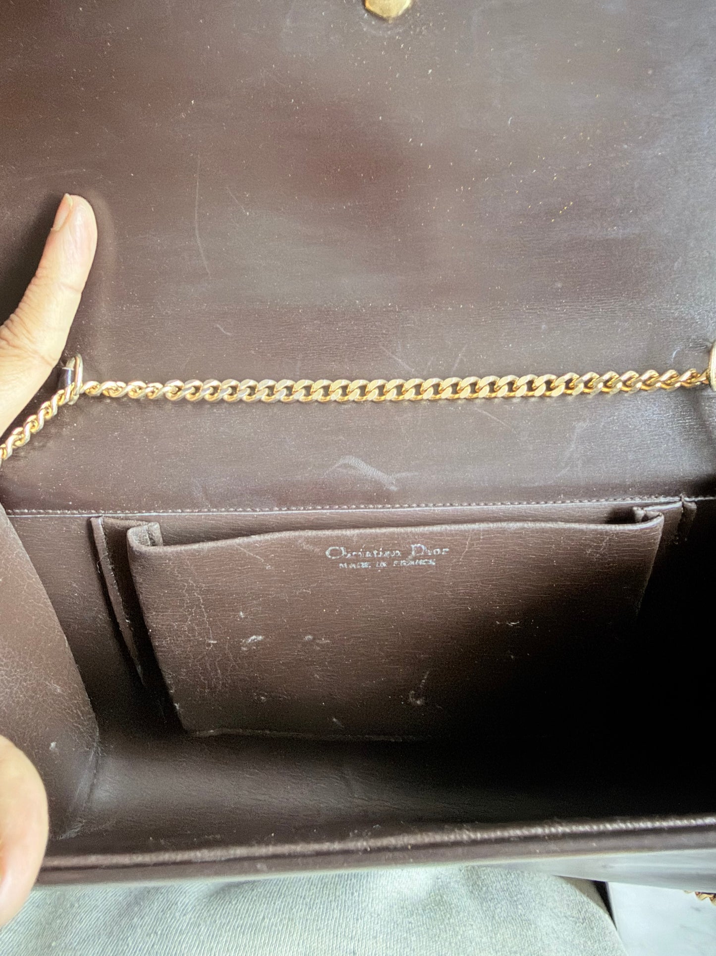 Vintage Christian Dior Bag - Dark Brown
