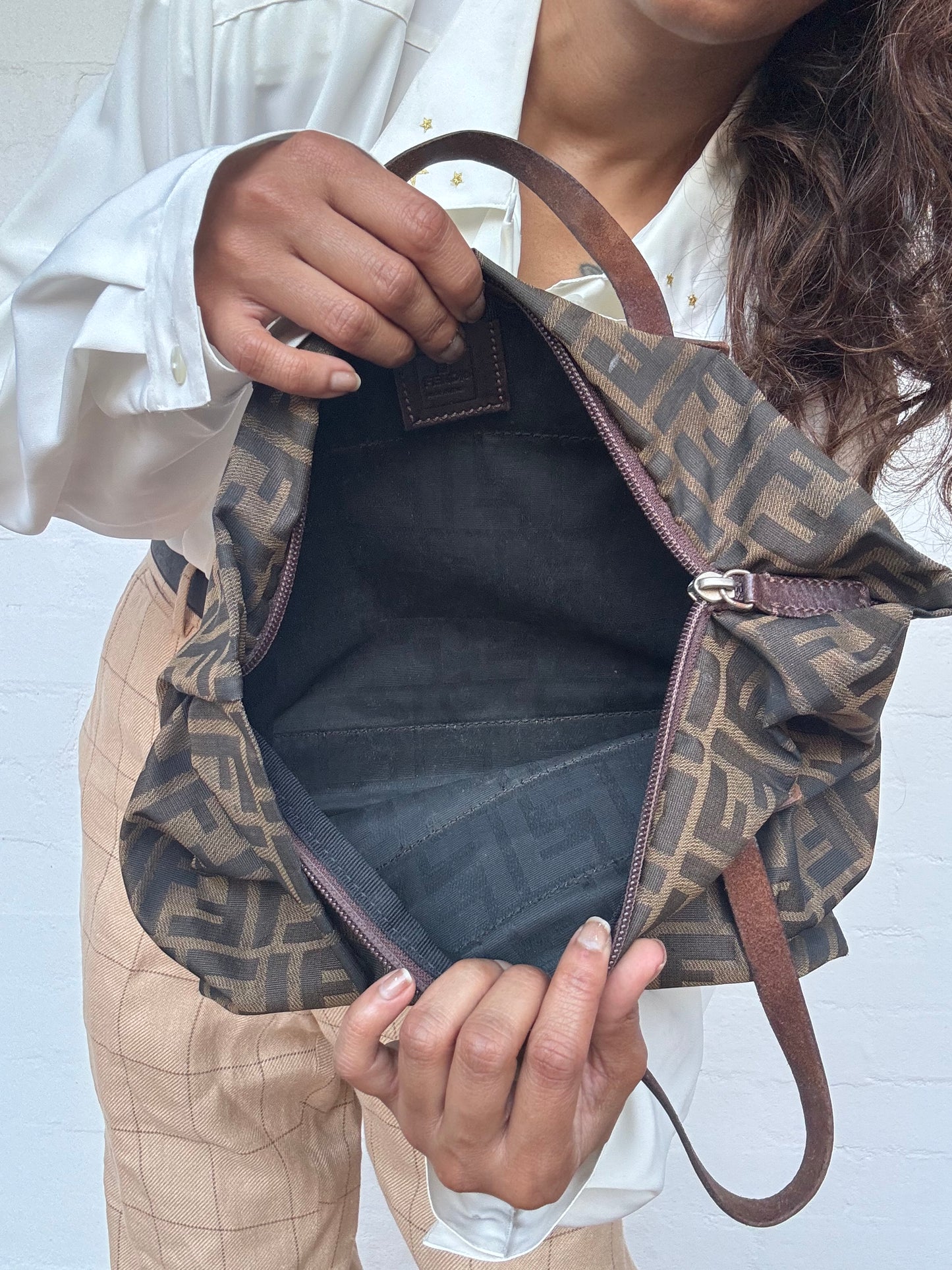 Vintage Fendi Zucca Tote - Small