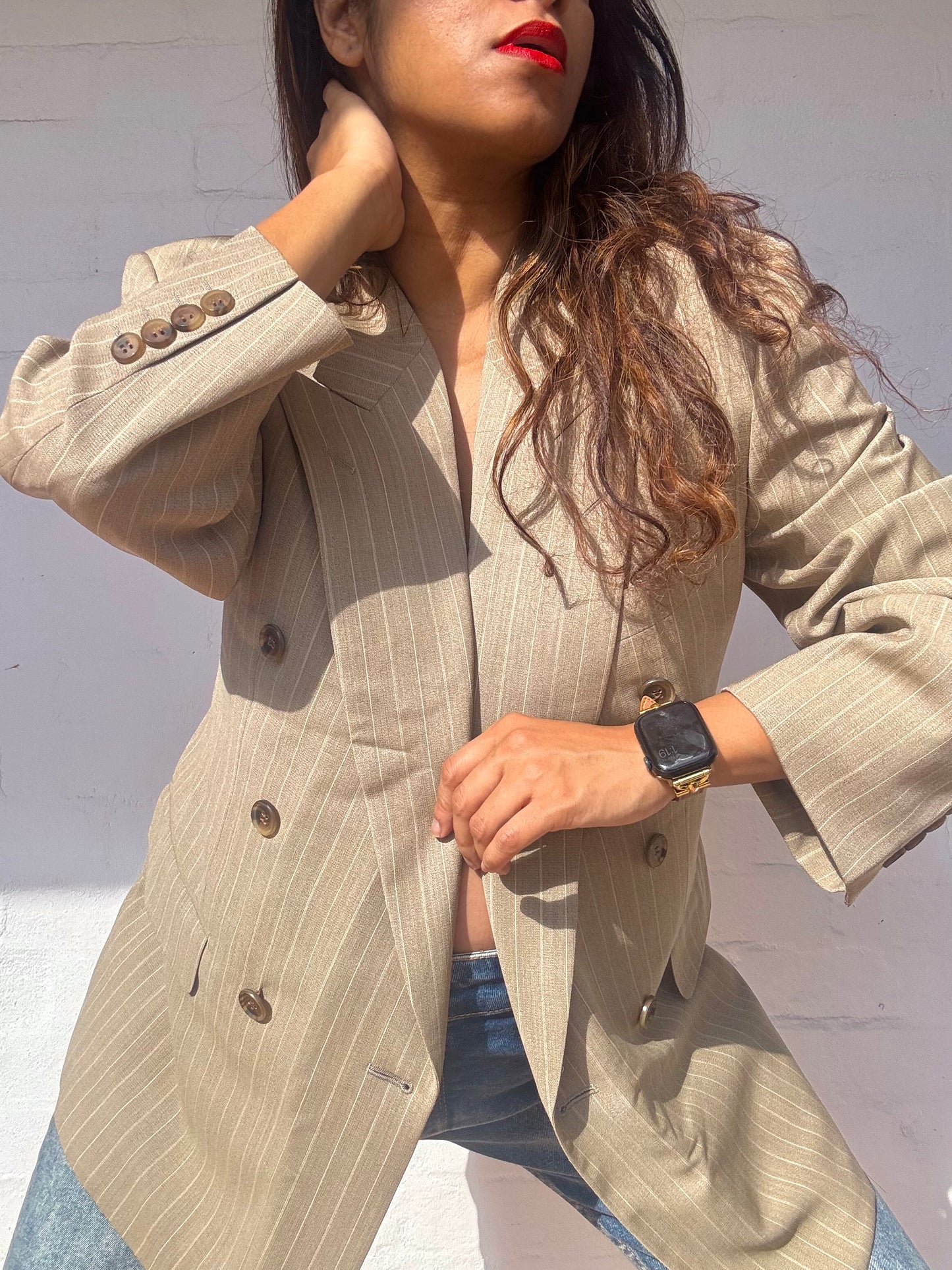 Vintage Christian Dior Double Breasted Wool Suit