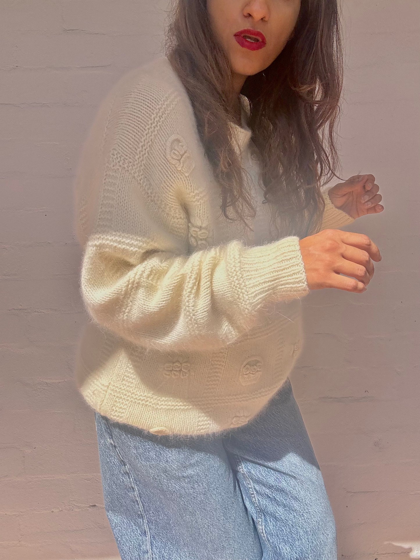 Vintage Angora Wool Jumper