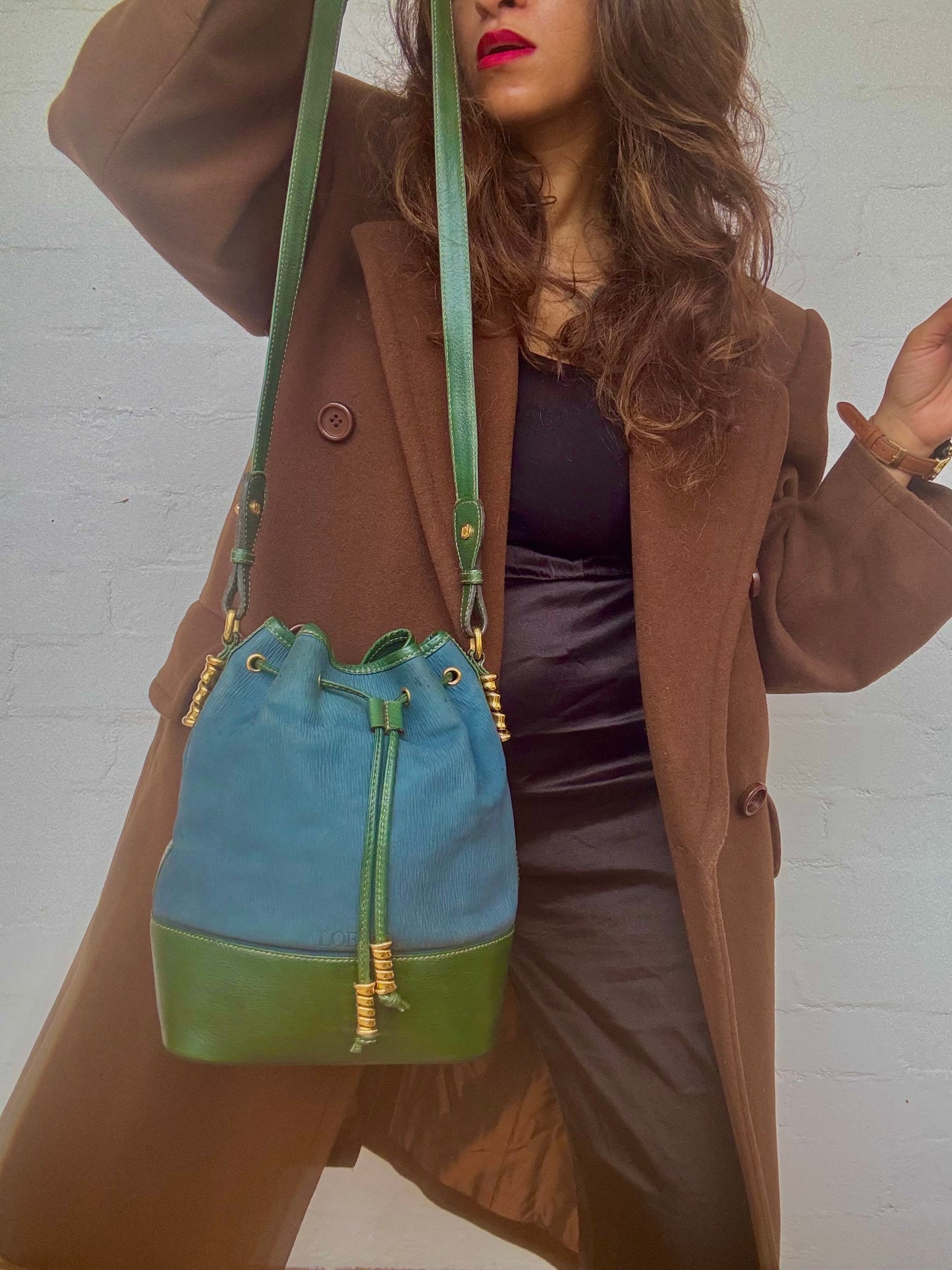 Rare Vintage Loewe Velazquez Bucket Bag