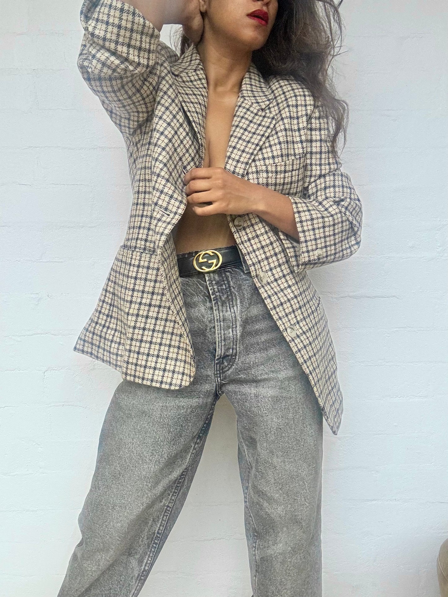 Vintage GUCCI Interlocking Leather Belt