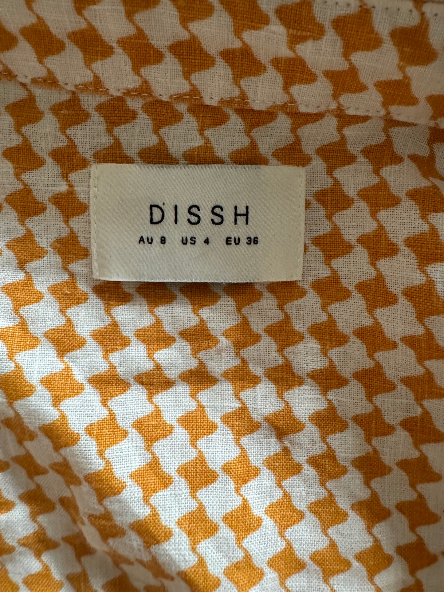 Dissh Printed Linen Shirt - Oversized