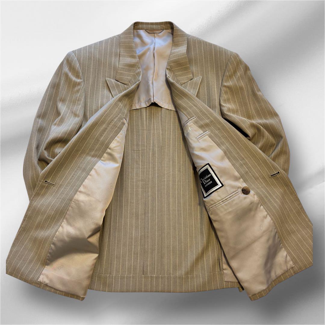 Vintage Christian Dior Double Breasted Wool Suit