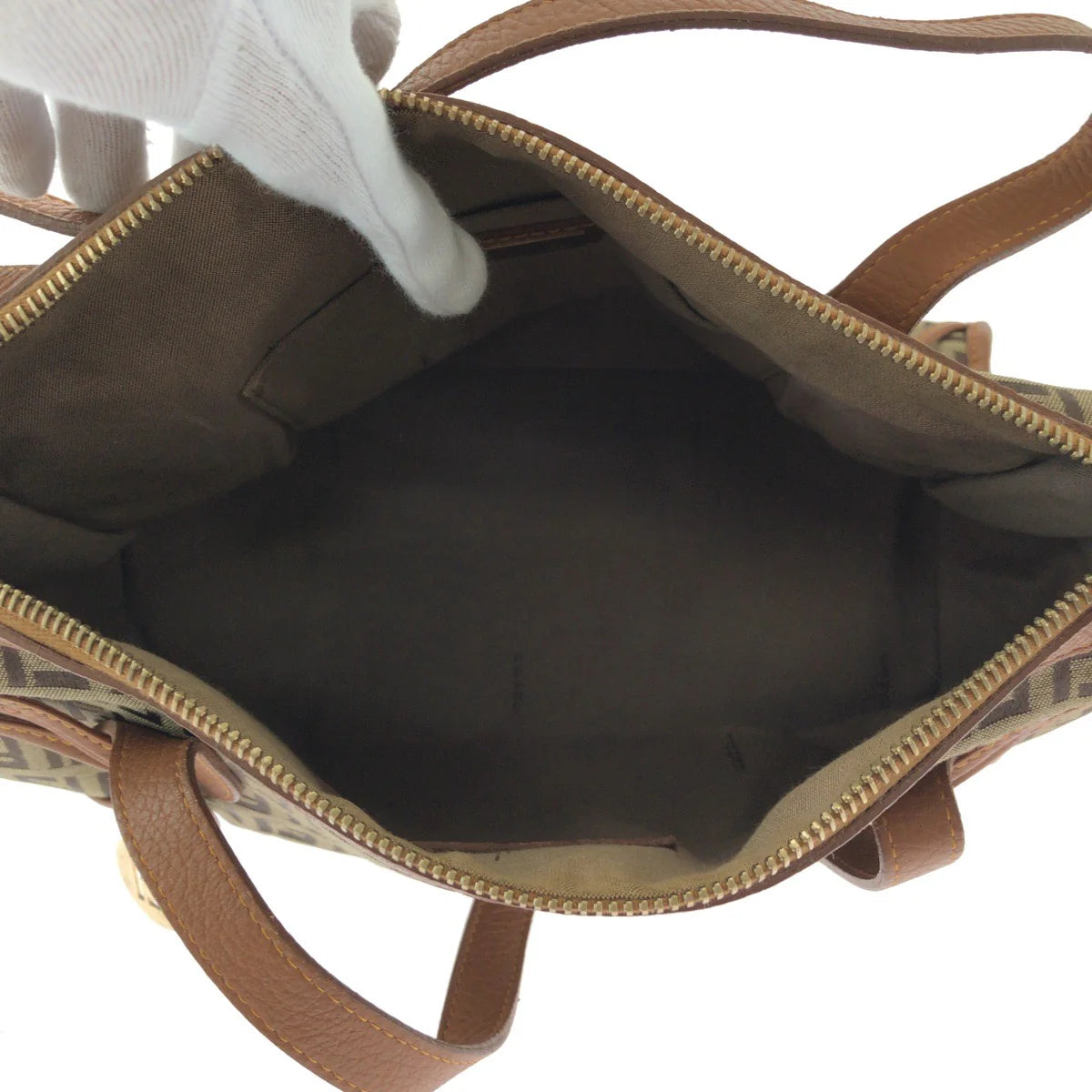 Fendi Zucchino Canvas Triple-Strand Tote Bag