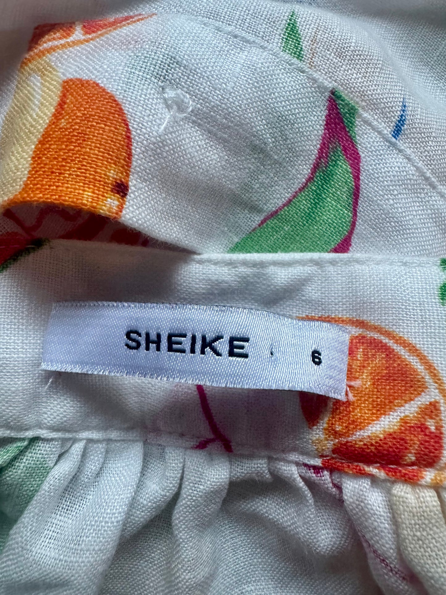 Sheike Printed Linen Maxi Dress