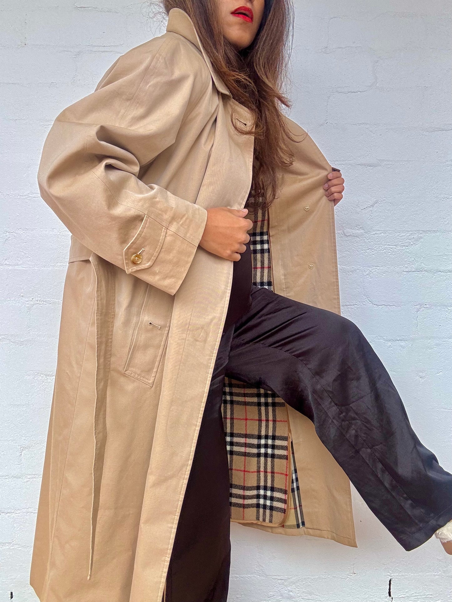 Burberry Balmacaan Trench Coat With Detachable Wool Lining - Beige