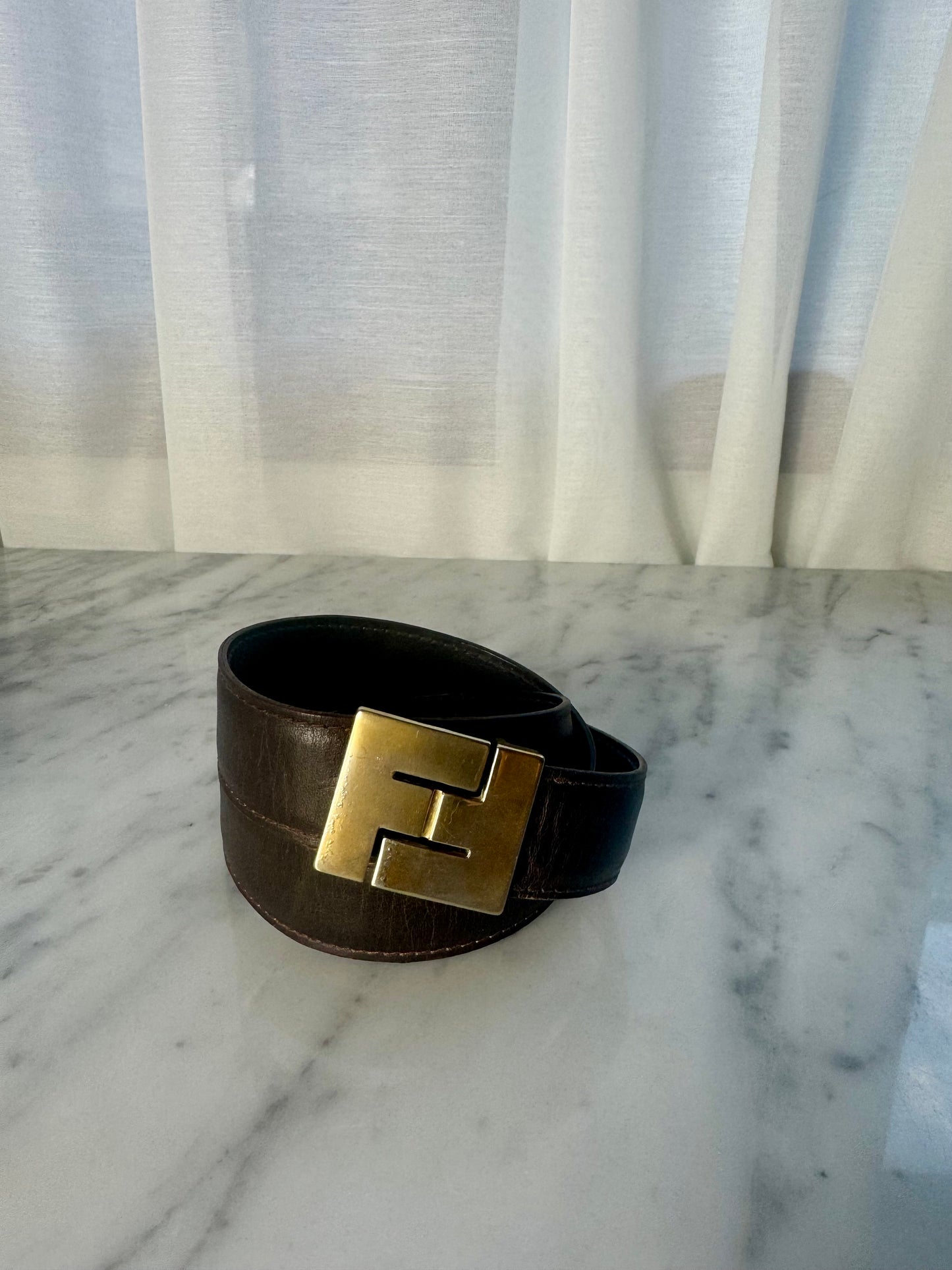 Vintage Fendi Leather Belt