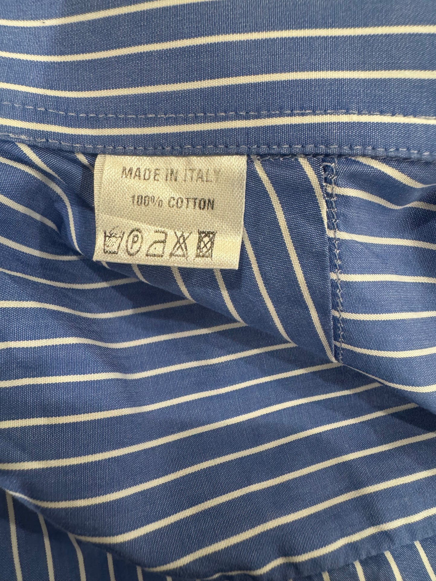 GUCCI Stripe Cotton Shirt - Blue