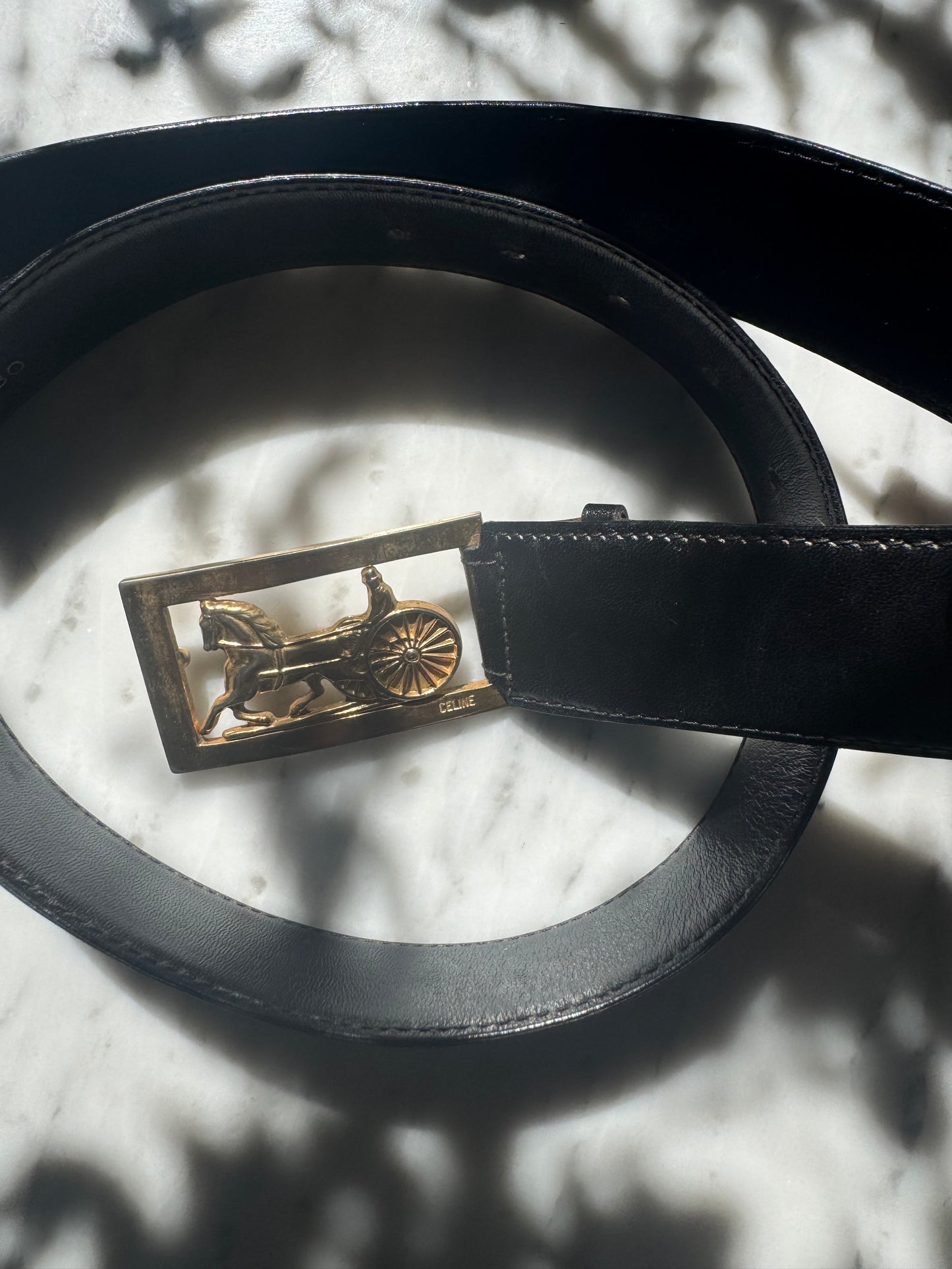 Vintage CELINE Carriage Studded Belt