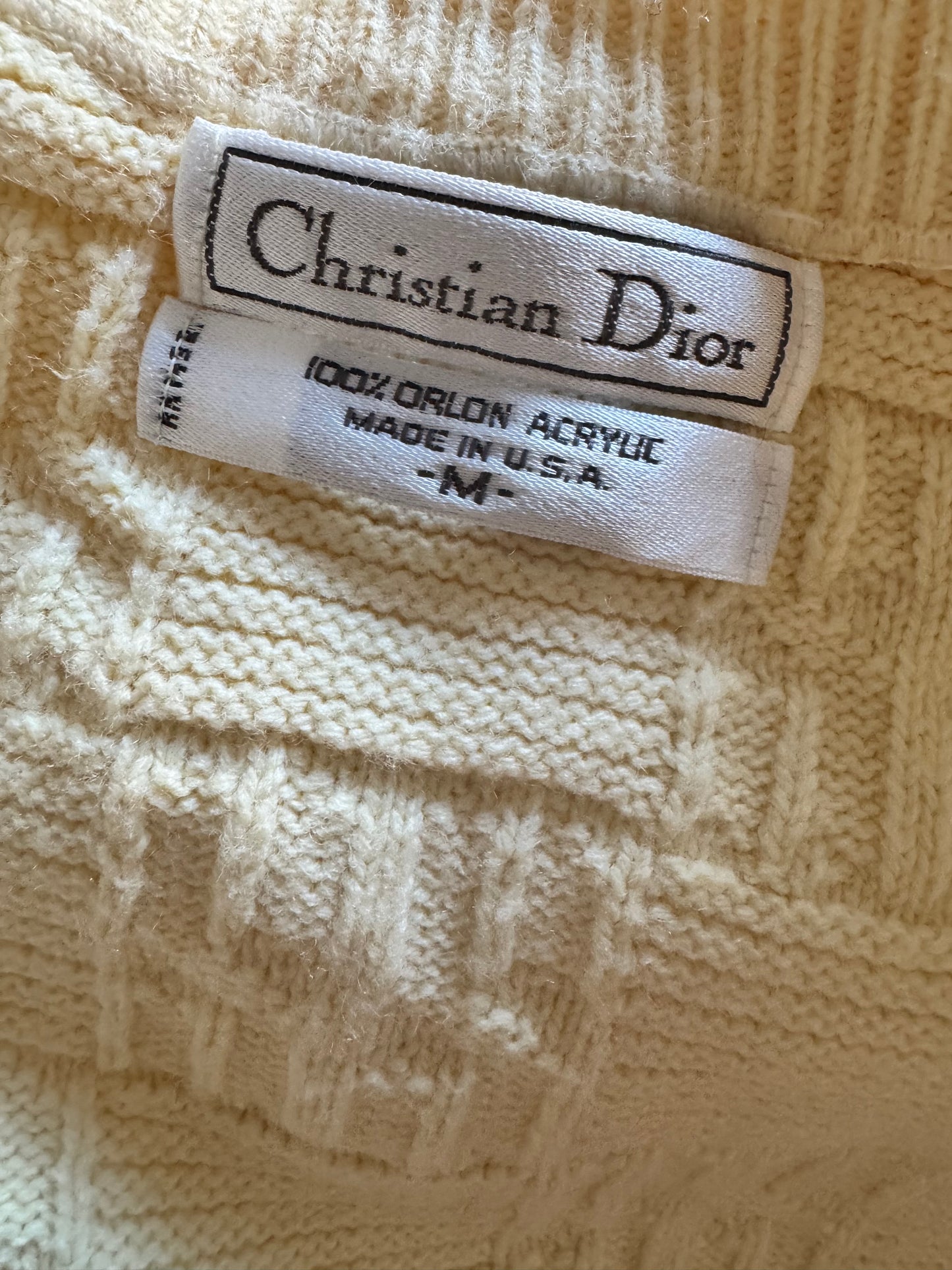 Vintage Dior Jumper - Butter Yellow