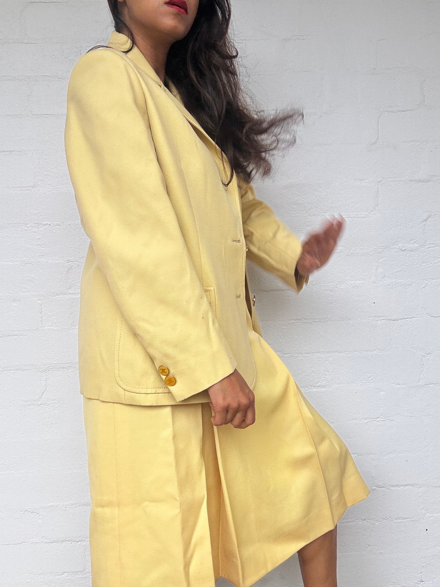 Vintage Celine 1980's Wool Suit
