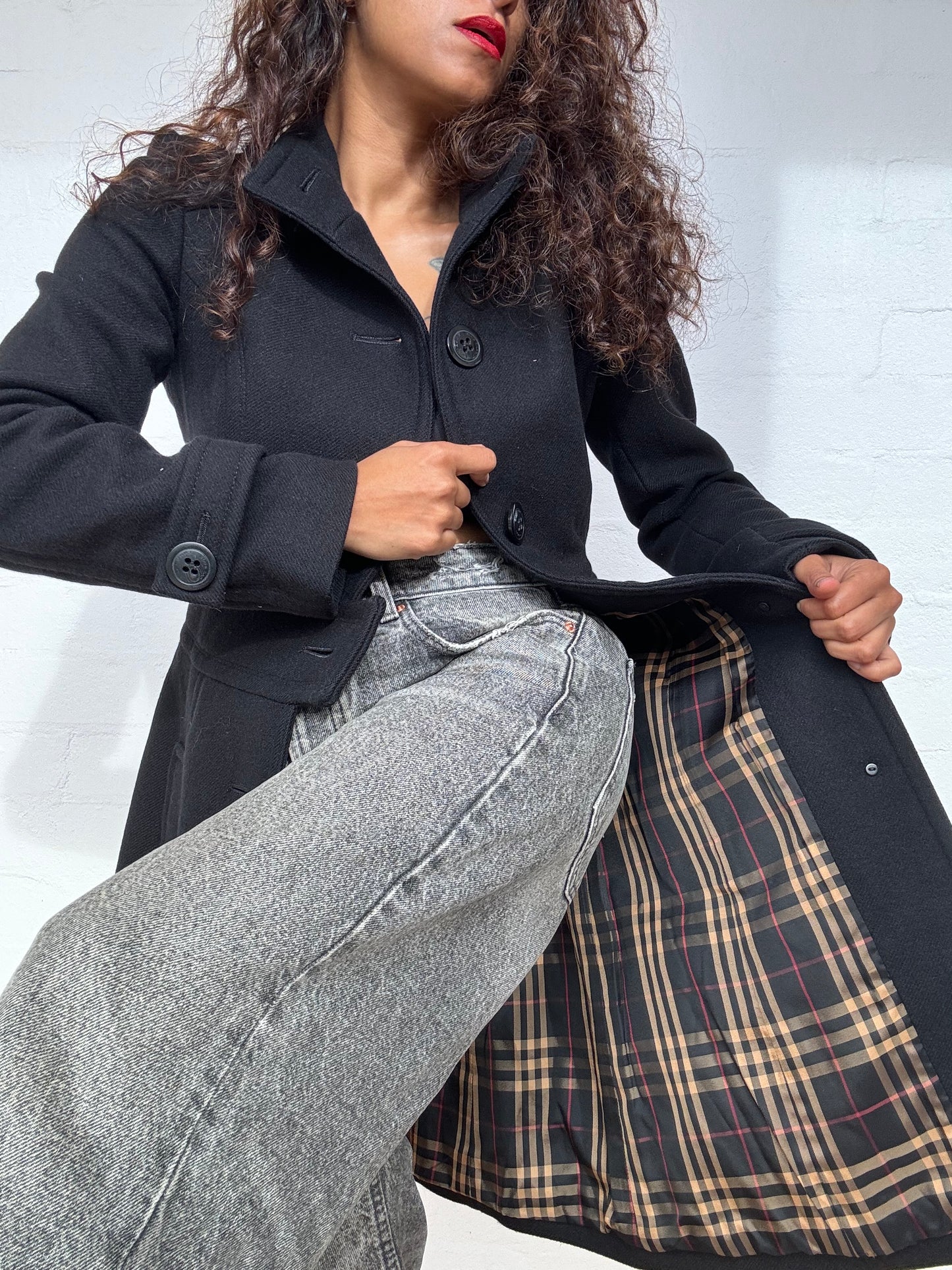 Burberry Angora Wool Coat