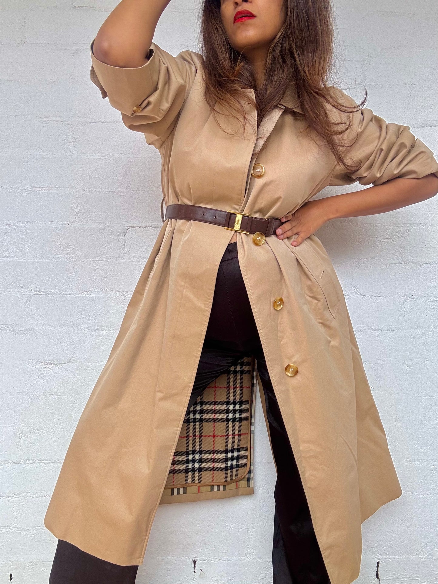 Burberry Balmacaan Trench Coat With Detachable Wool Lining - Beige