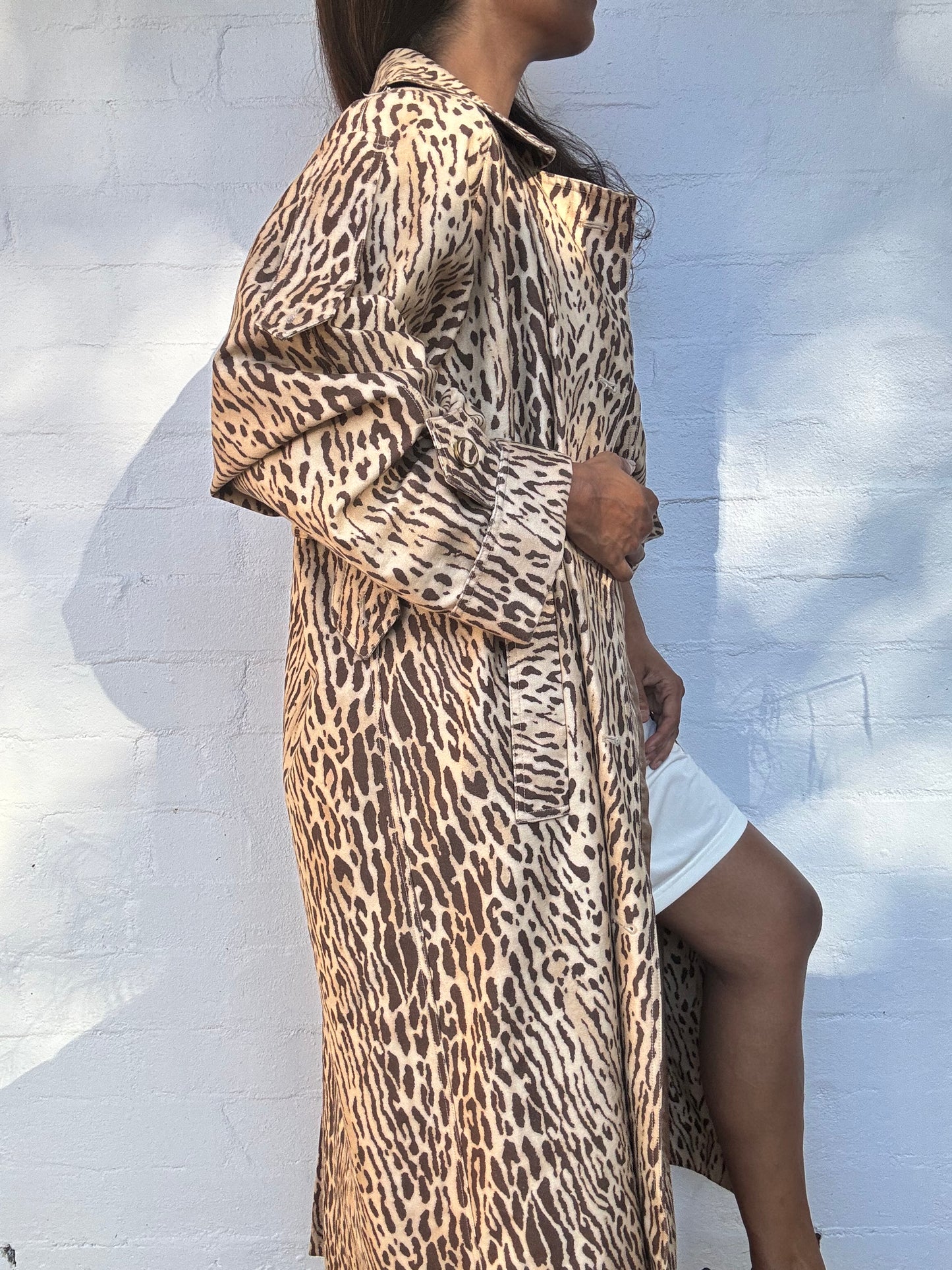 Zimmermann - Espionage leopard-print denim trench coat