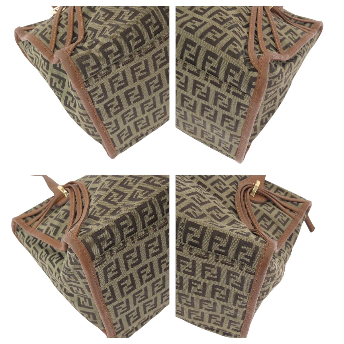 Fendi Zucchino Canvas Triple-Strand Tote Bag