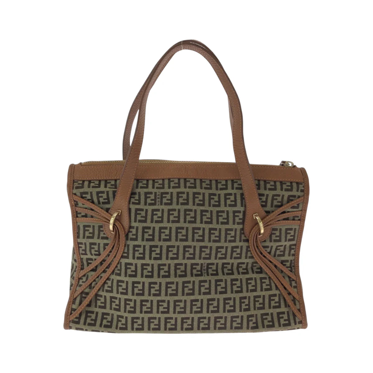 Fendi Zucchino Canvas Triple-Strand Tote Bag