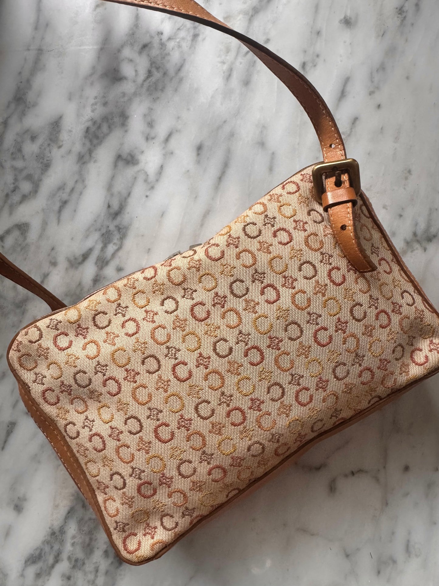 Vintage CELINE Macadam Canvas Pochette