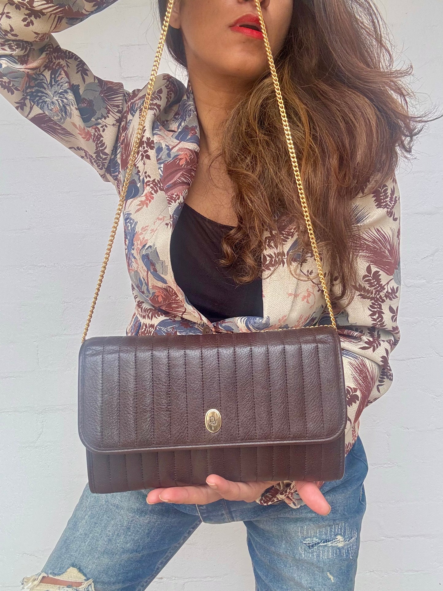 Super Rare Christian Dior Chain Shoulder Bag